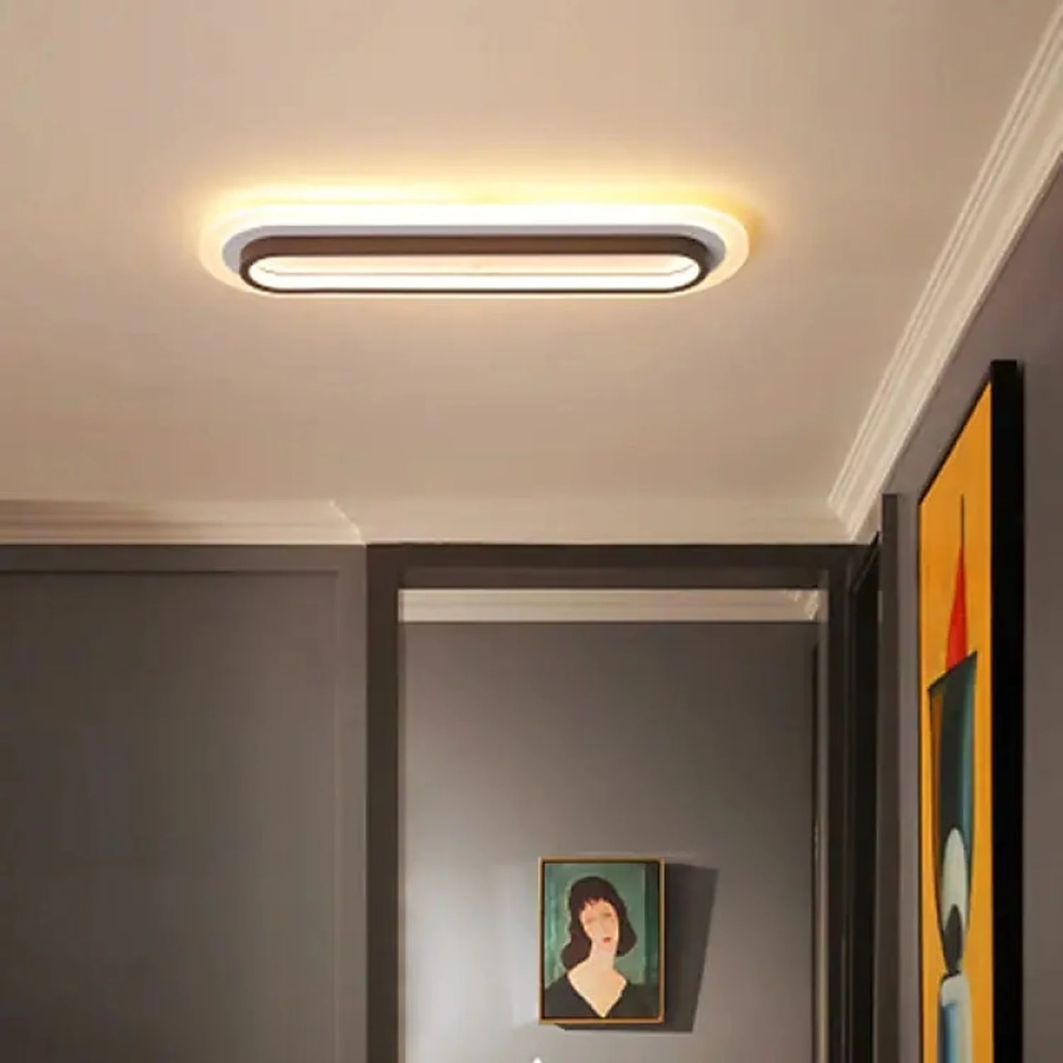 Nordische Einfache LED Deckenleuchte für Flur & Wohnzimmer - Lumpaz
