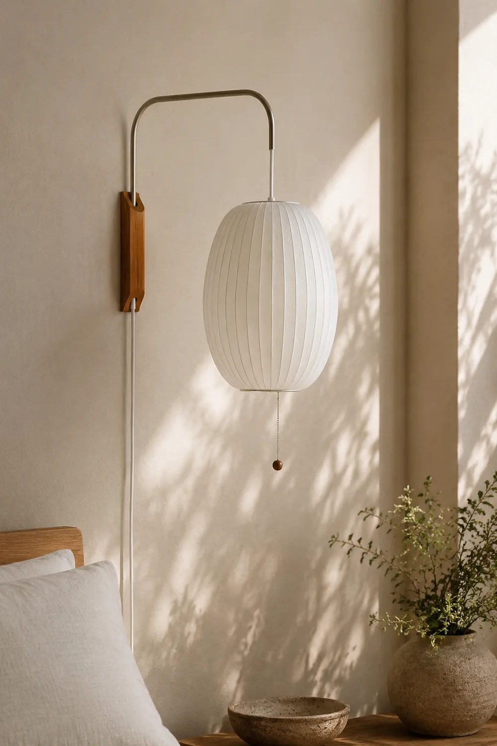Wabi-sabi Silk Wall Lamp - Lumpaz