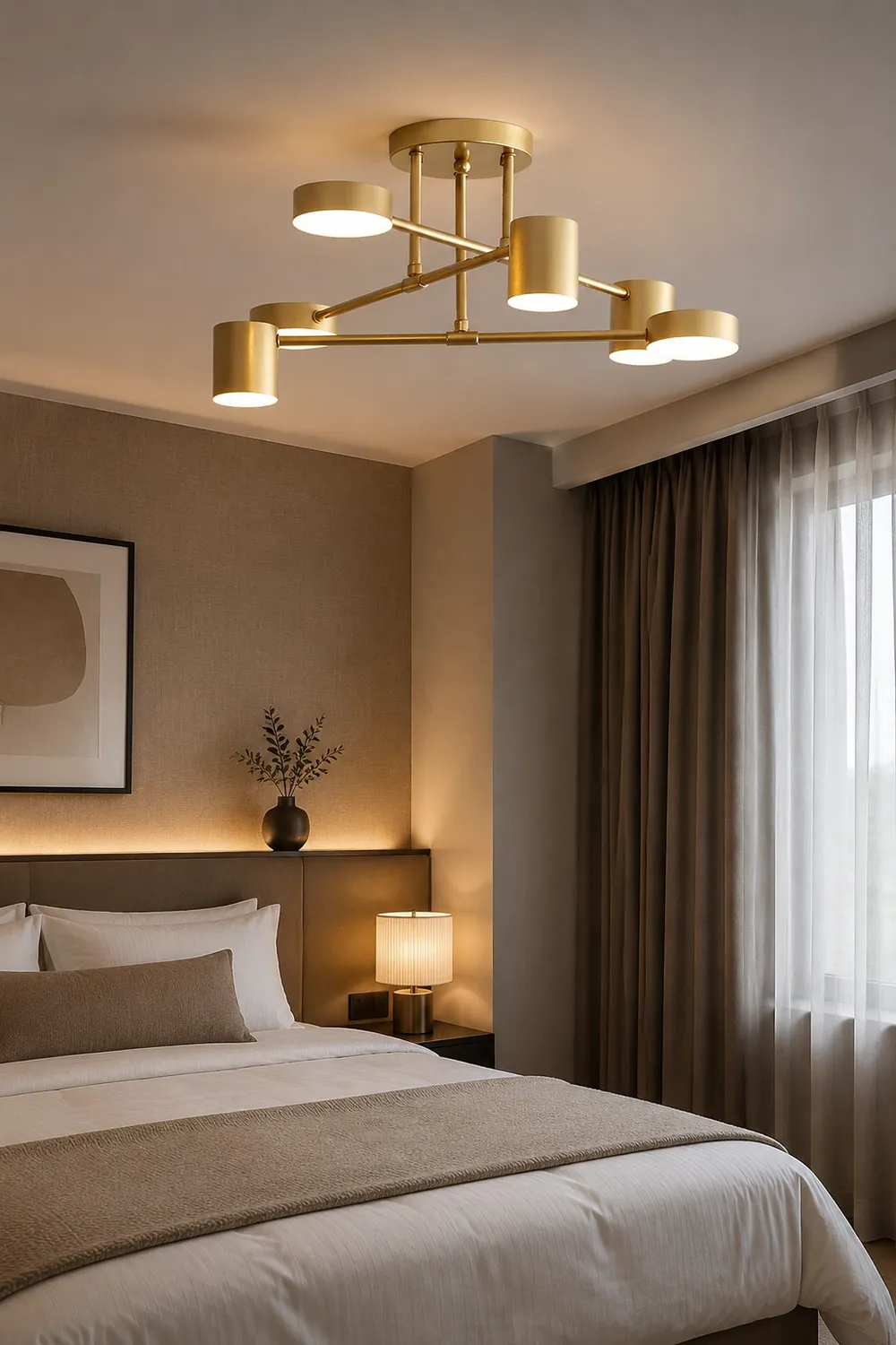 Moderne Kreis-Design Deckenleuchte aus Metall für Wohnzimmer, Schlafzimmer - Lumpaz