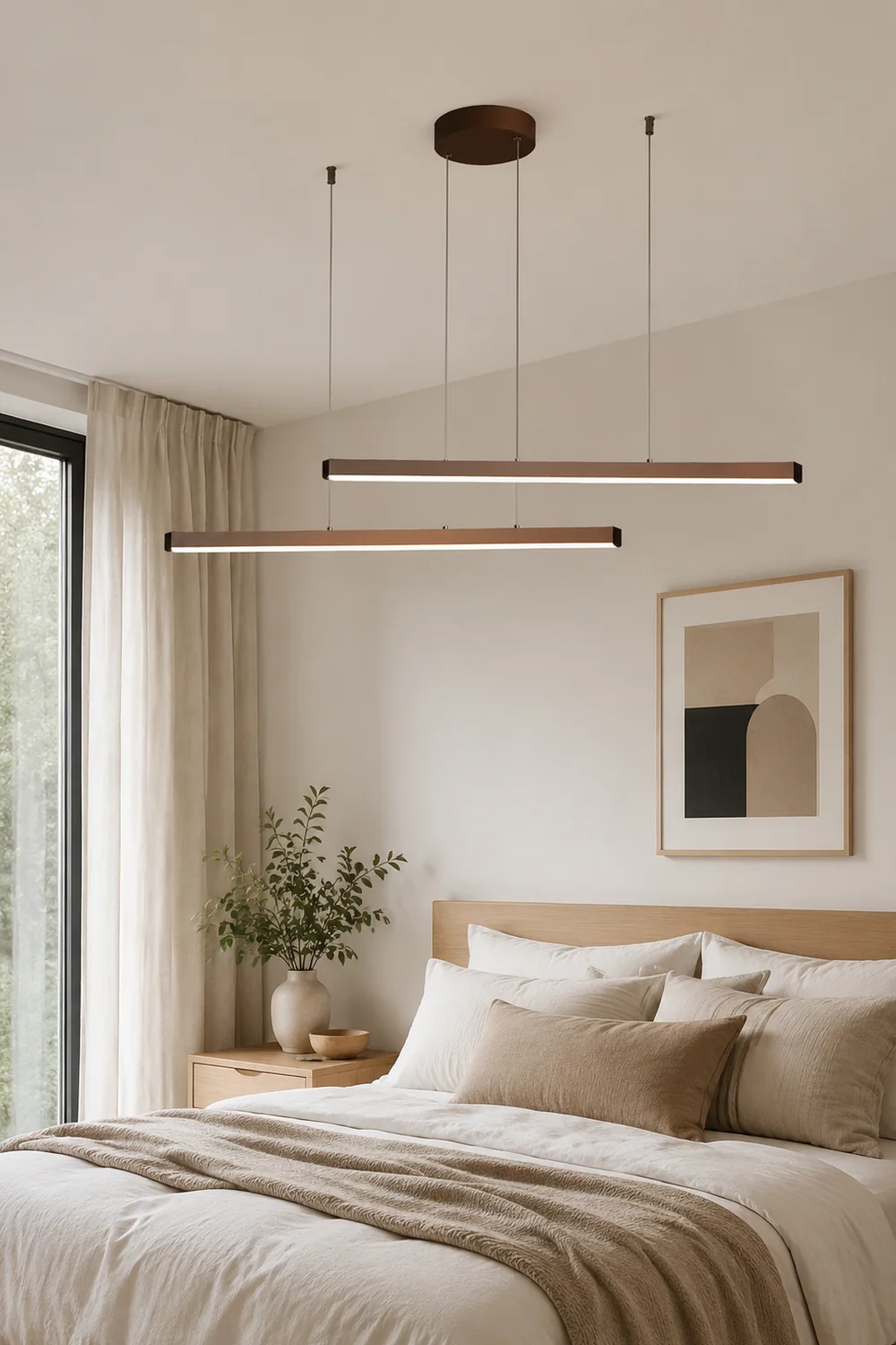 Edge Minimalistische Streifen LED Pendelleuchte für Esszimmer - Lumpaz