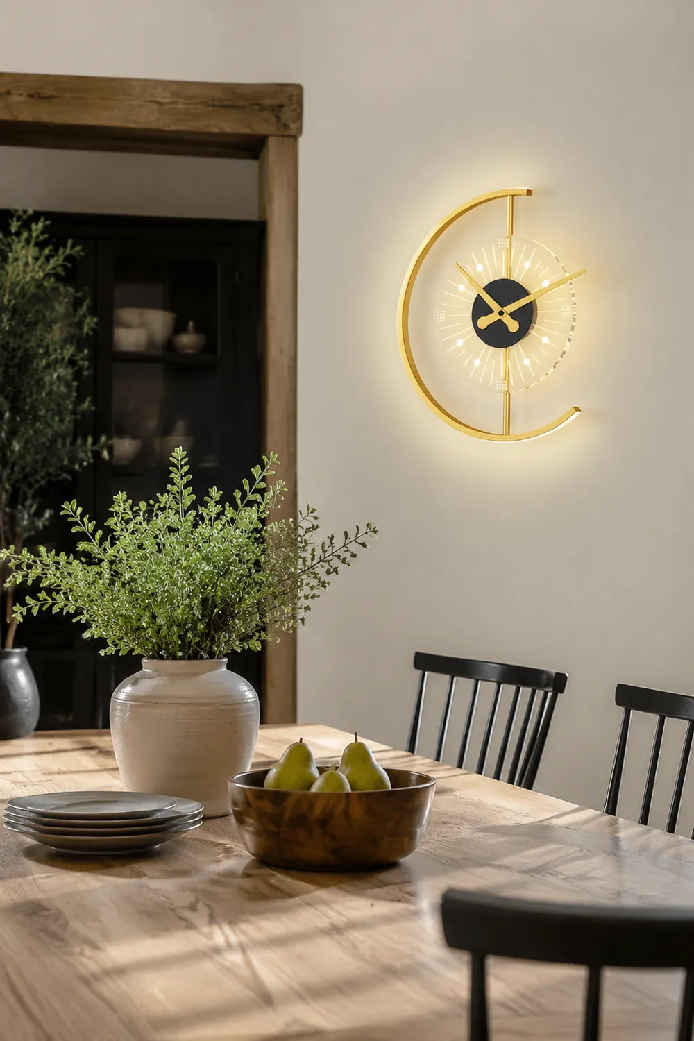 Nilsen Kreatives Uhrendesign Moderne Wandleuchte Wandleuchte für Schlafzimmer - Lumpaz
