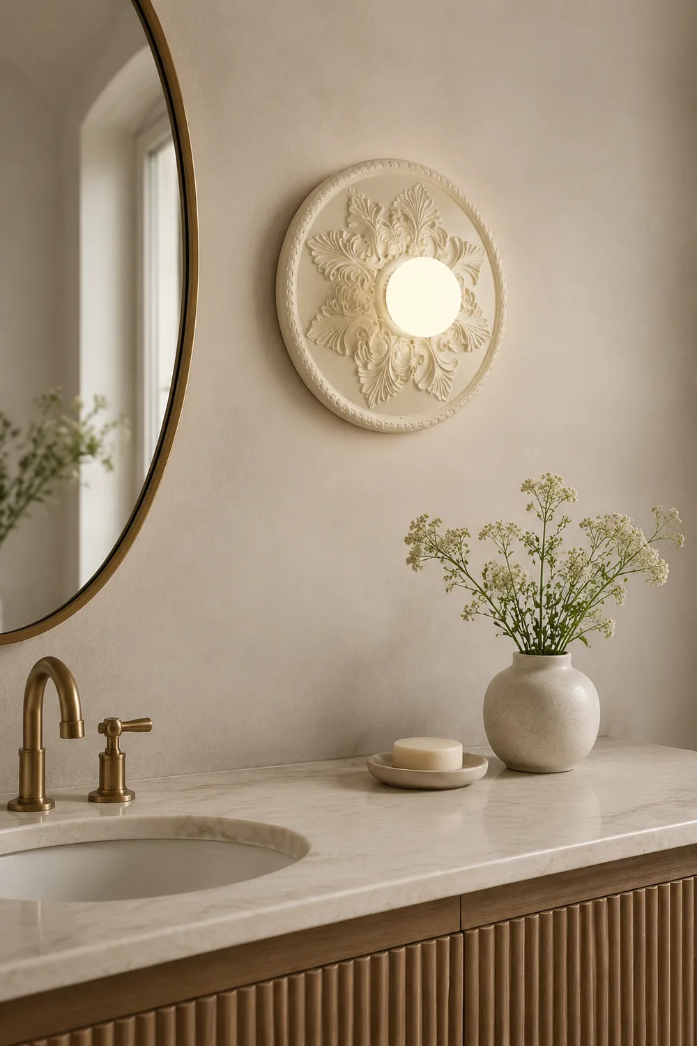 French Style Glass Milky Coffee Wall Light Sconces - Lumpaz