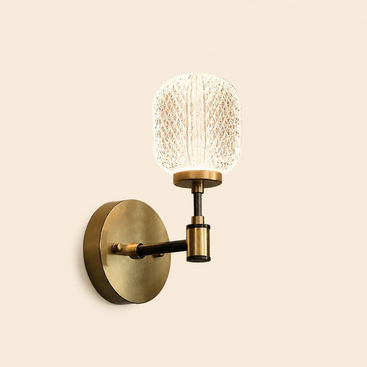 Antique Brass Gold Wall Light - Lumpaz