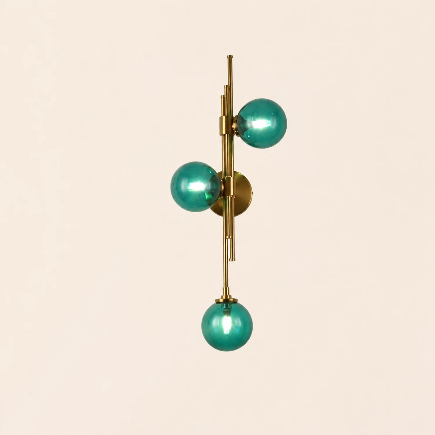 Vintage Ball 3 Heads Glass Wall Lamp - Lumpaz