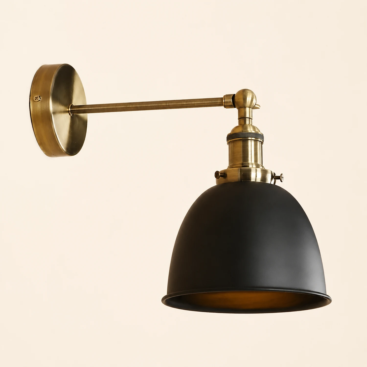 Brady Retro Industrielle Wandleuchte aus Eisen - Lumpaz