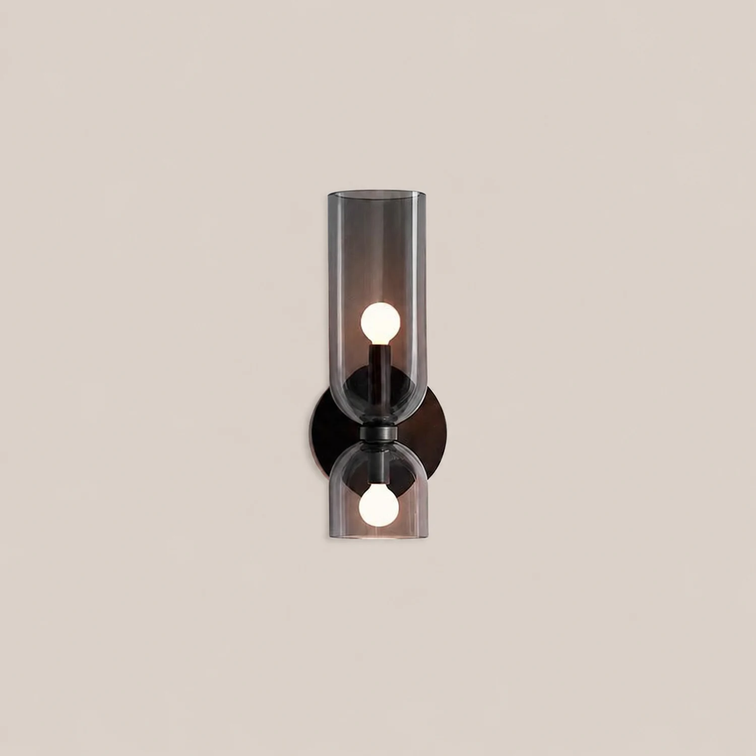 Double Head Glass Wall Lamp LED Sconce for Bedroom - Lumpaz