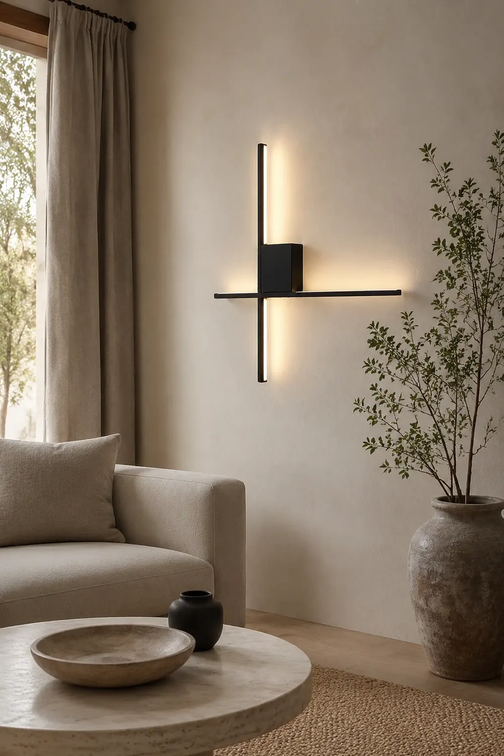 Einfache moderne LED-Wandleuchte Nachttischlampe für Schlafzimmer, Wohnzimmer - Lumpaz
