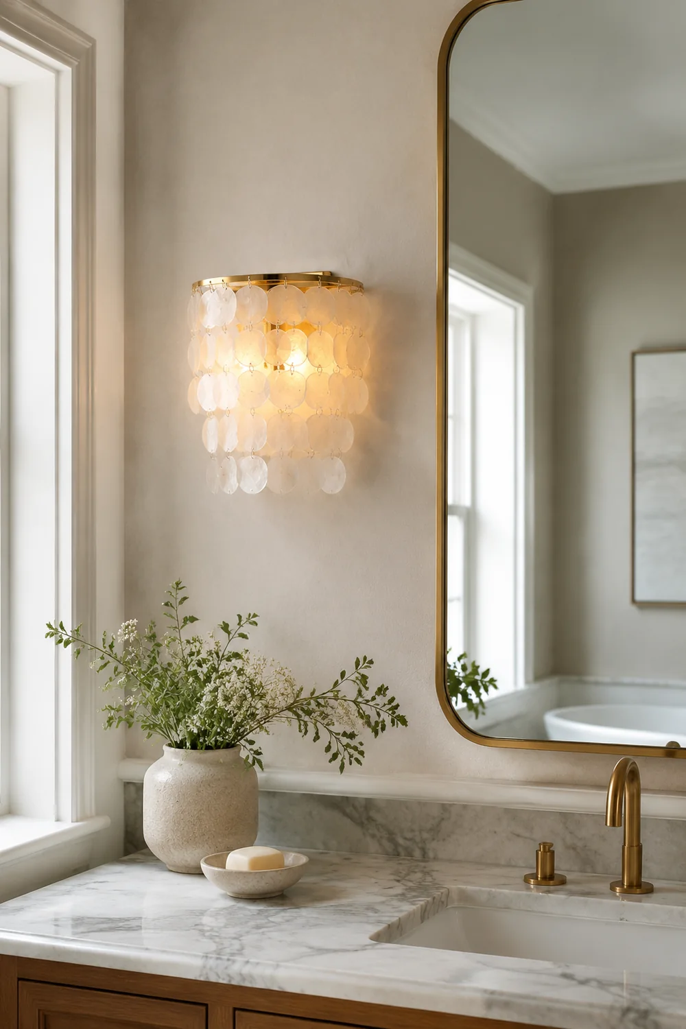 Nordic Modern Minimalist Shell Aisle Wall Lamp - Lumpaz