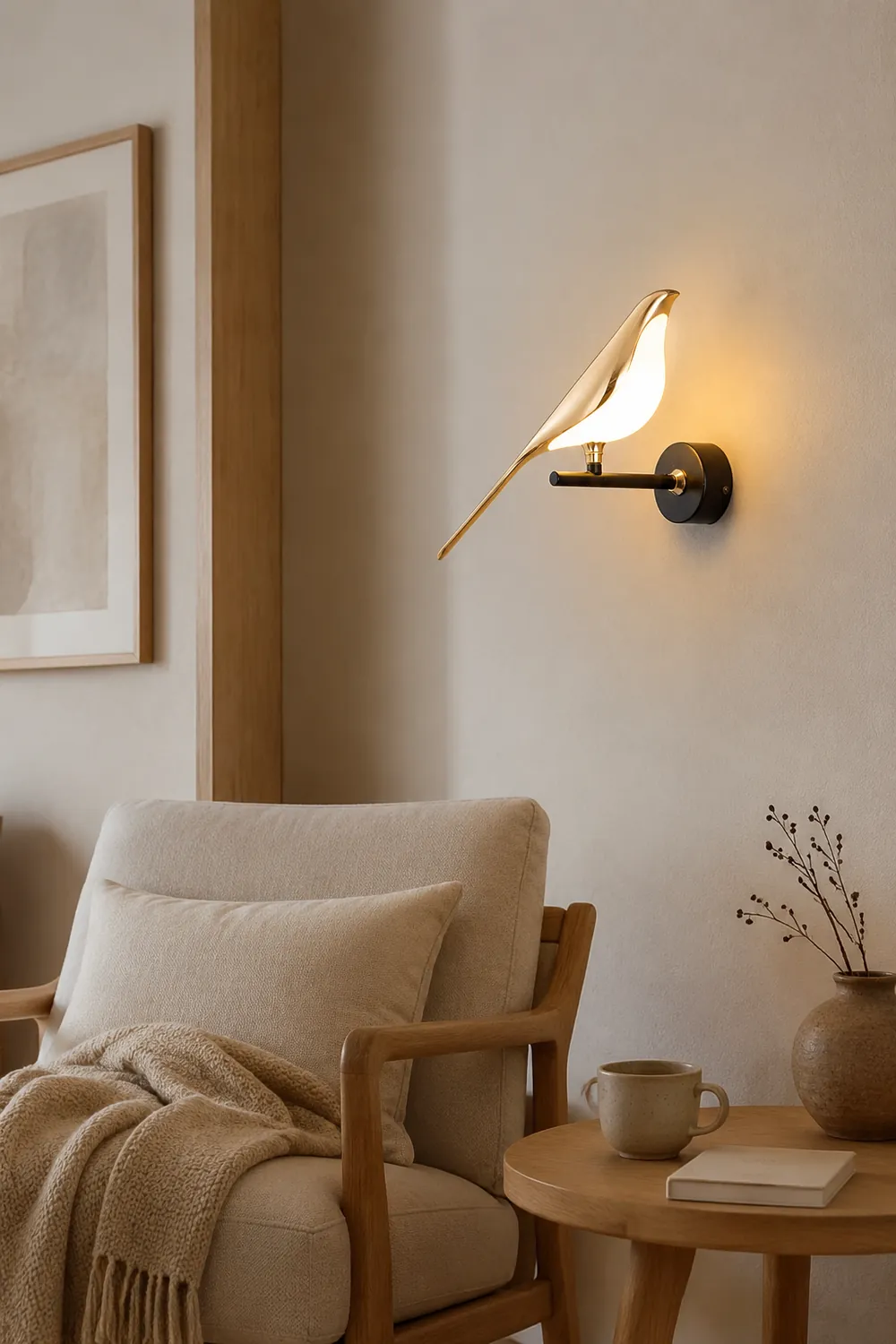 Modern Simple Art Design Bird Wall Lamp - Lumpaz
