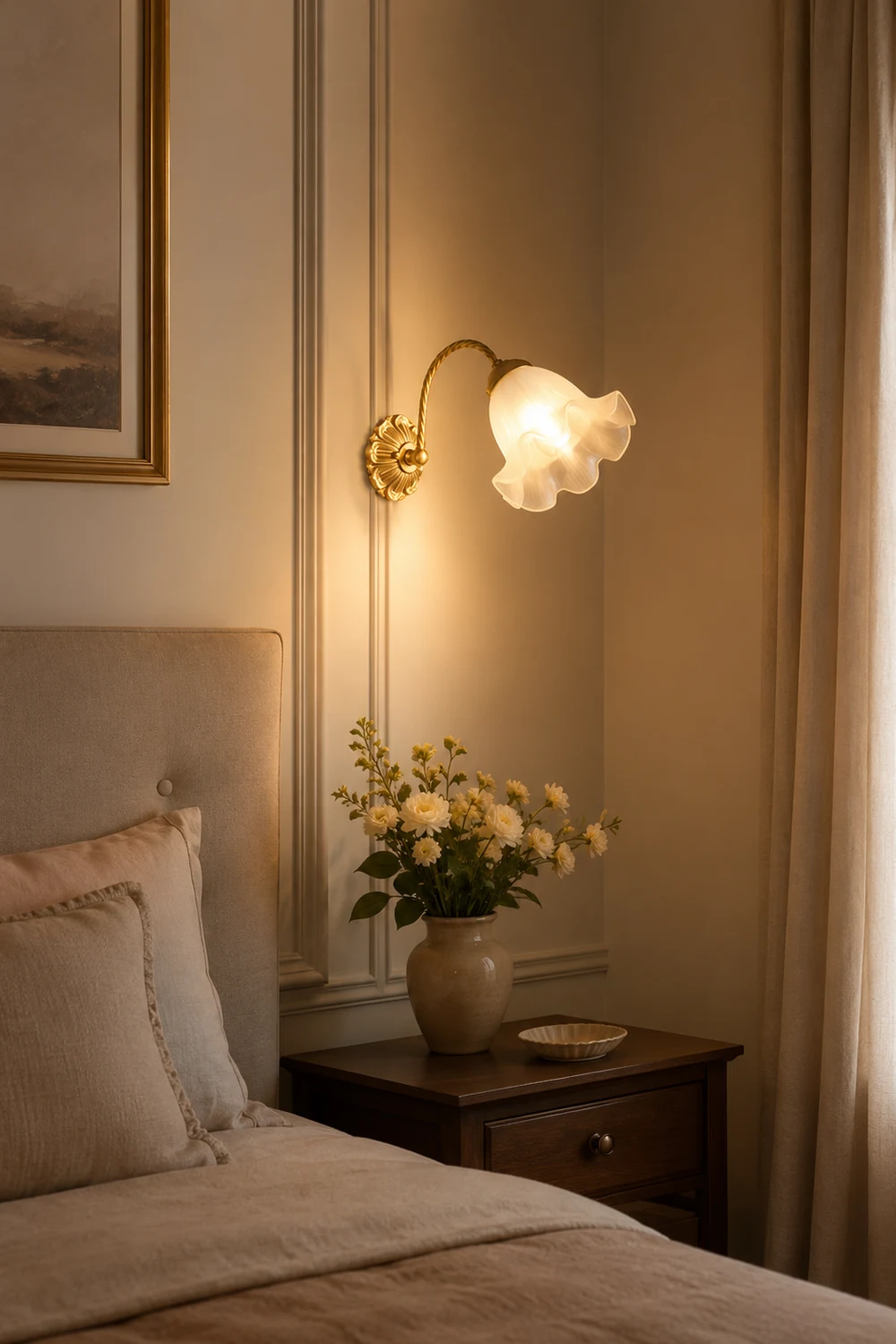 French Living Room Retro Glass Wall Lights - Lumpaz