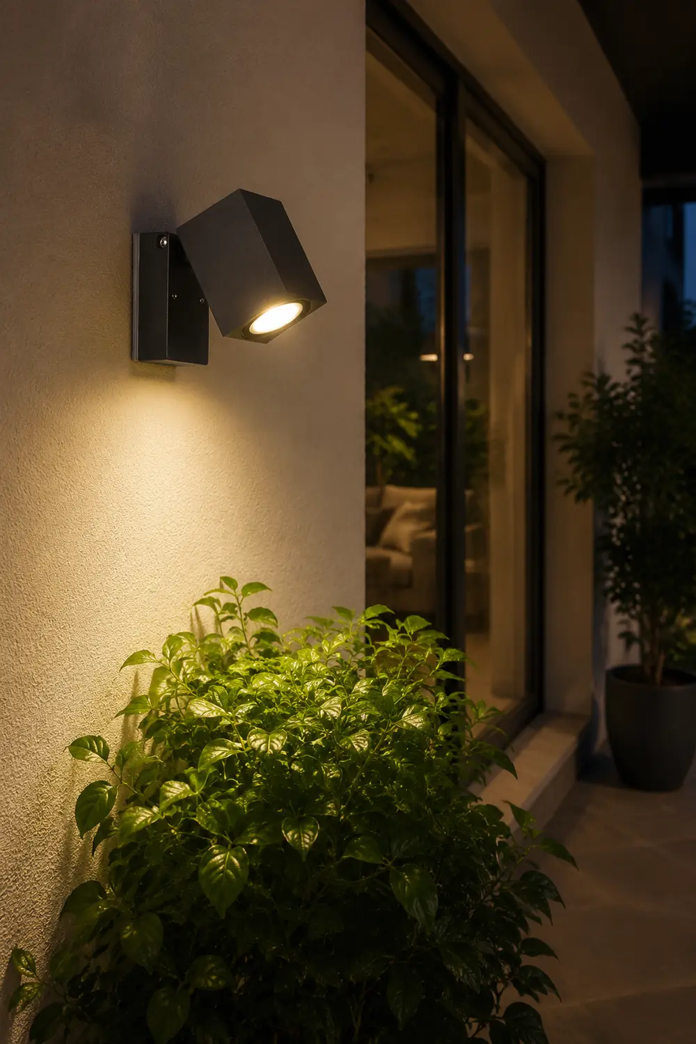 Wasserdichter Außenstrahler mit warmer LED-Wandleuchte Wandleuchte - Lumpaz