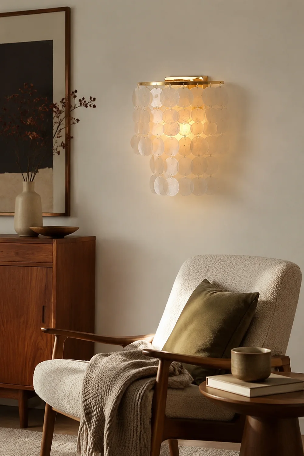 Nordic Modern Minimalist Shell Aisle Wall Lamp - Lumpaz
