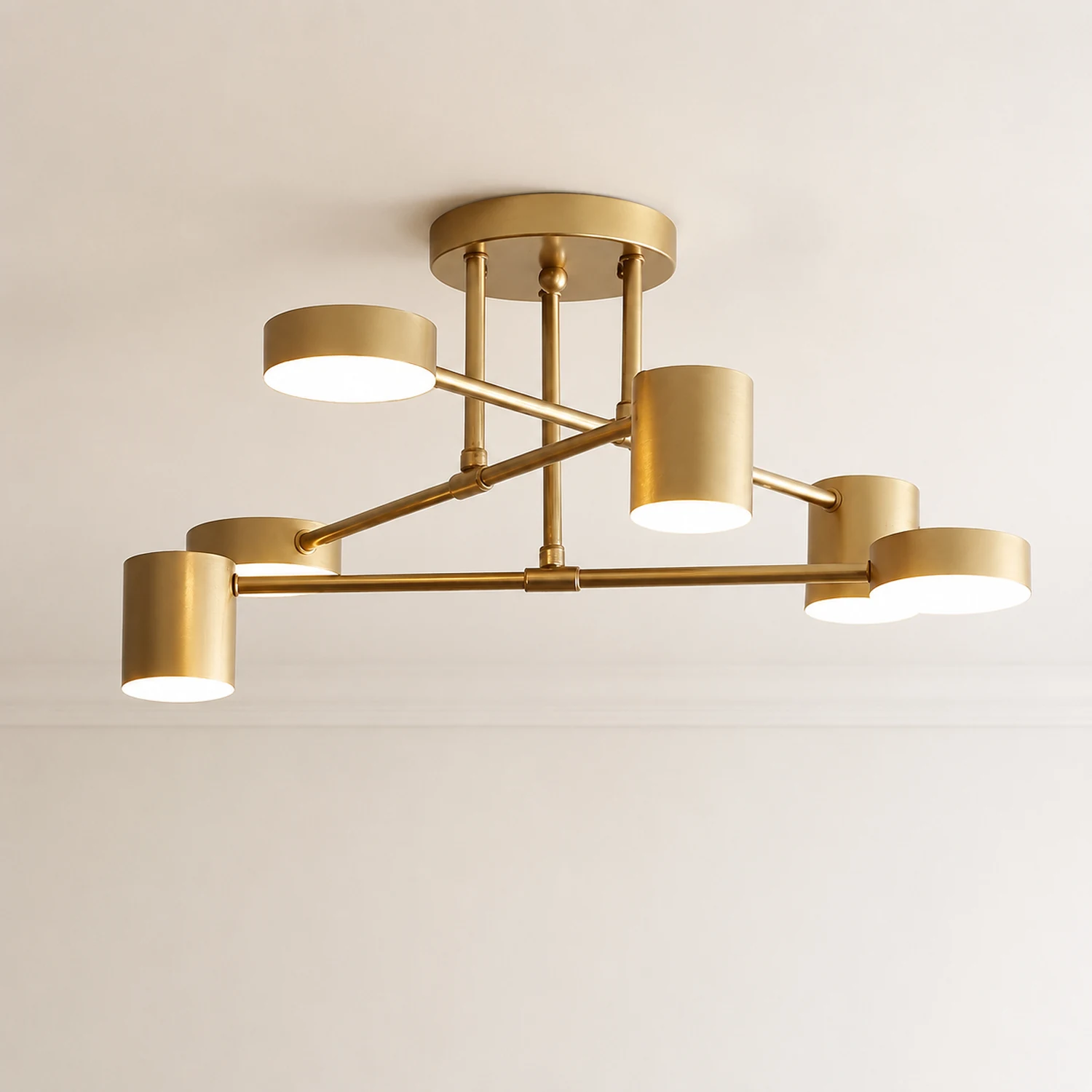 Moderne Kreis-Design Deckenleuchte aus Metall für Wohnzimmer, Schlafzimmer - Lumpaz
