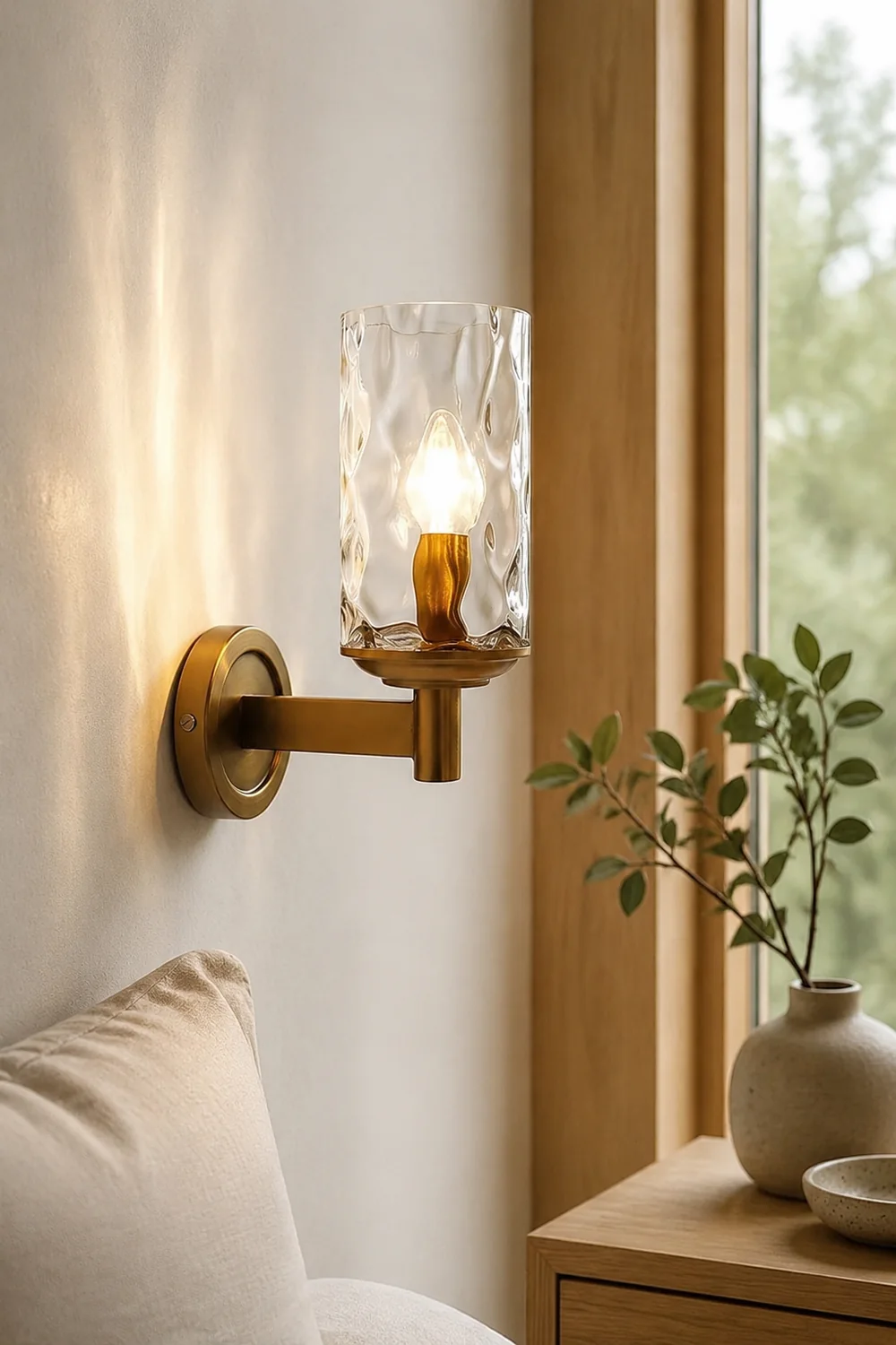 Vintage Iron Armed Wall Lamp - Lumpaz