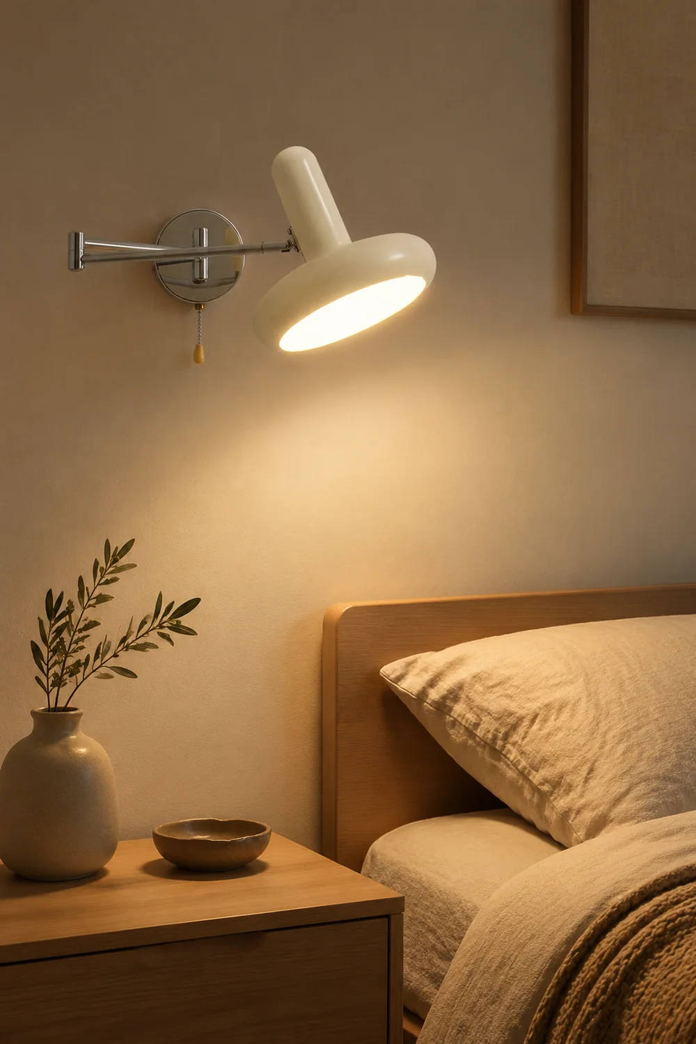 Retro Capsule White Swing Arm Wall Lamp - Lumpaz
