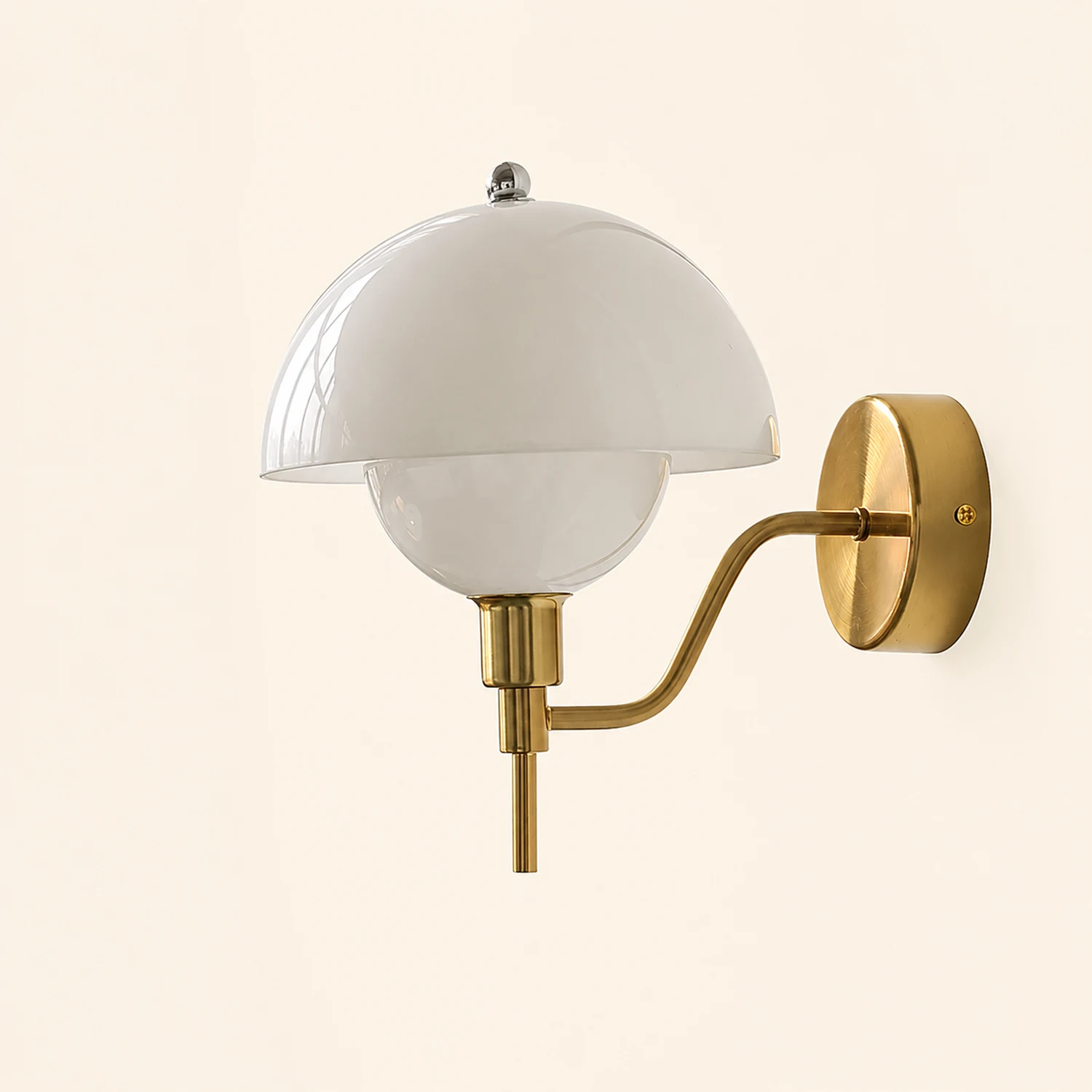 French Mushroom Glass Wall Lamp - Lumpaz