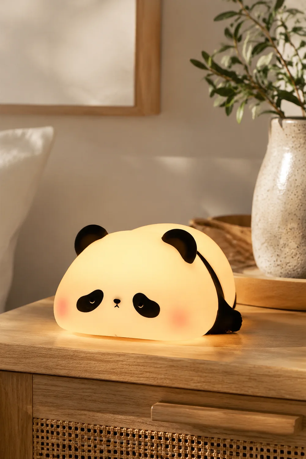Panda Led Silicone Bedroom Night Light Table Lamp - Lumpaz
