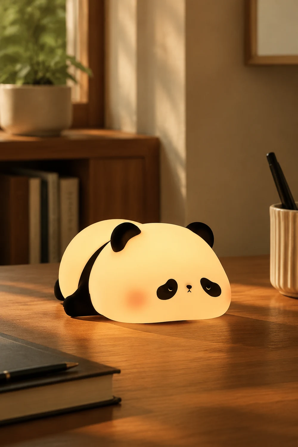 Panda Led Silicone Bedroom Night Light Table Lamp - Lumpaz