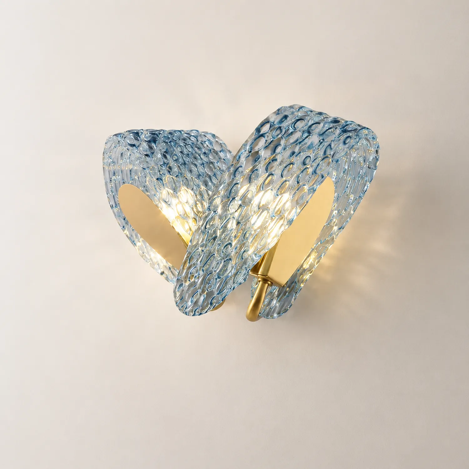 Retro Luxury Glass Blue Wall Lamp - Lumpaz