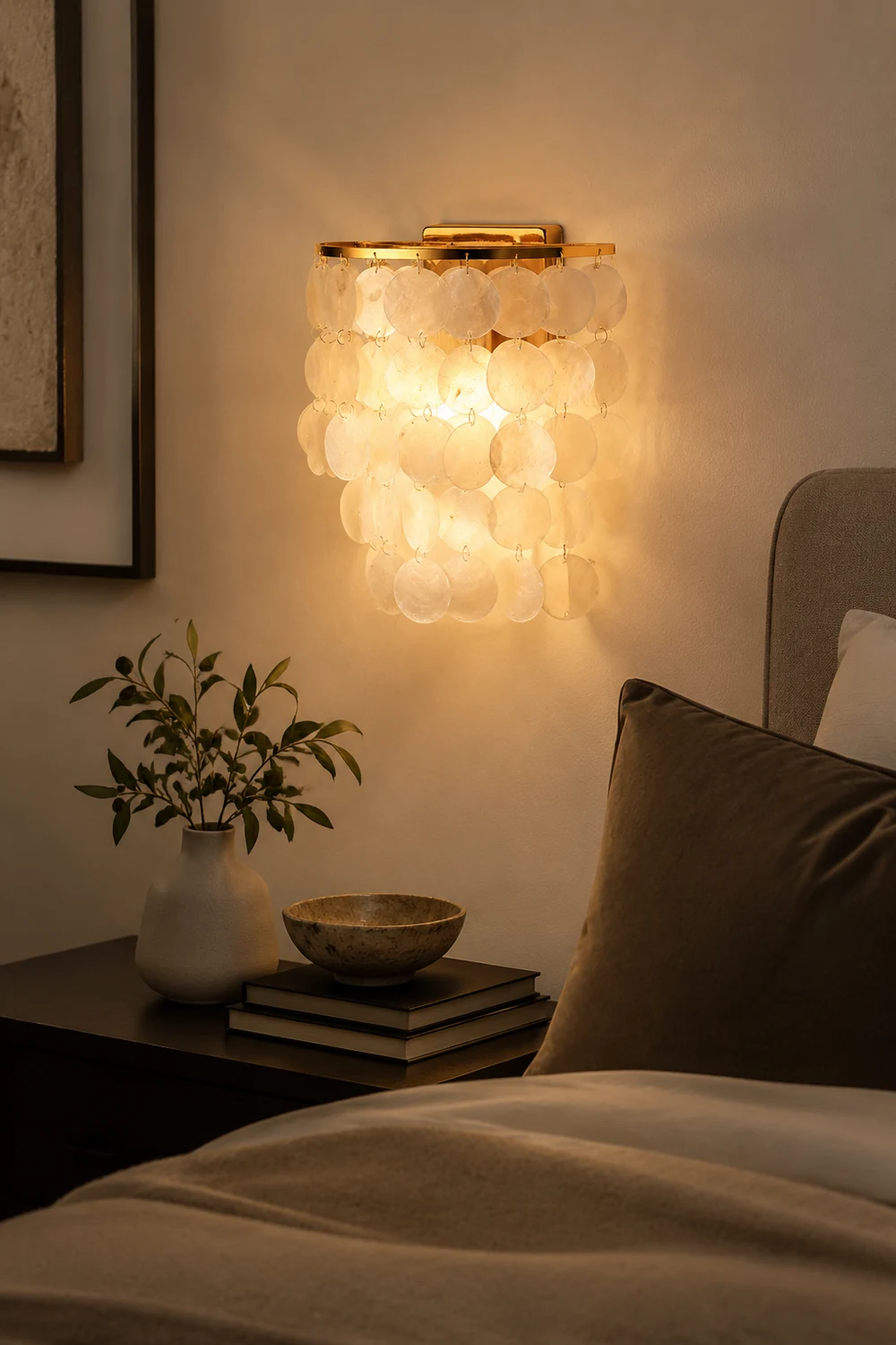 Nordic Modern Minimalist Shell Aisle Wall Lamp - Lumpaz