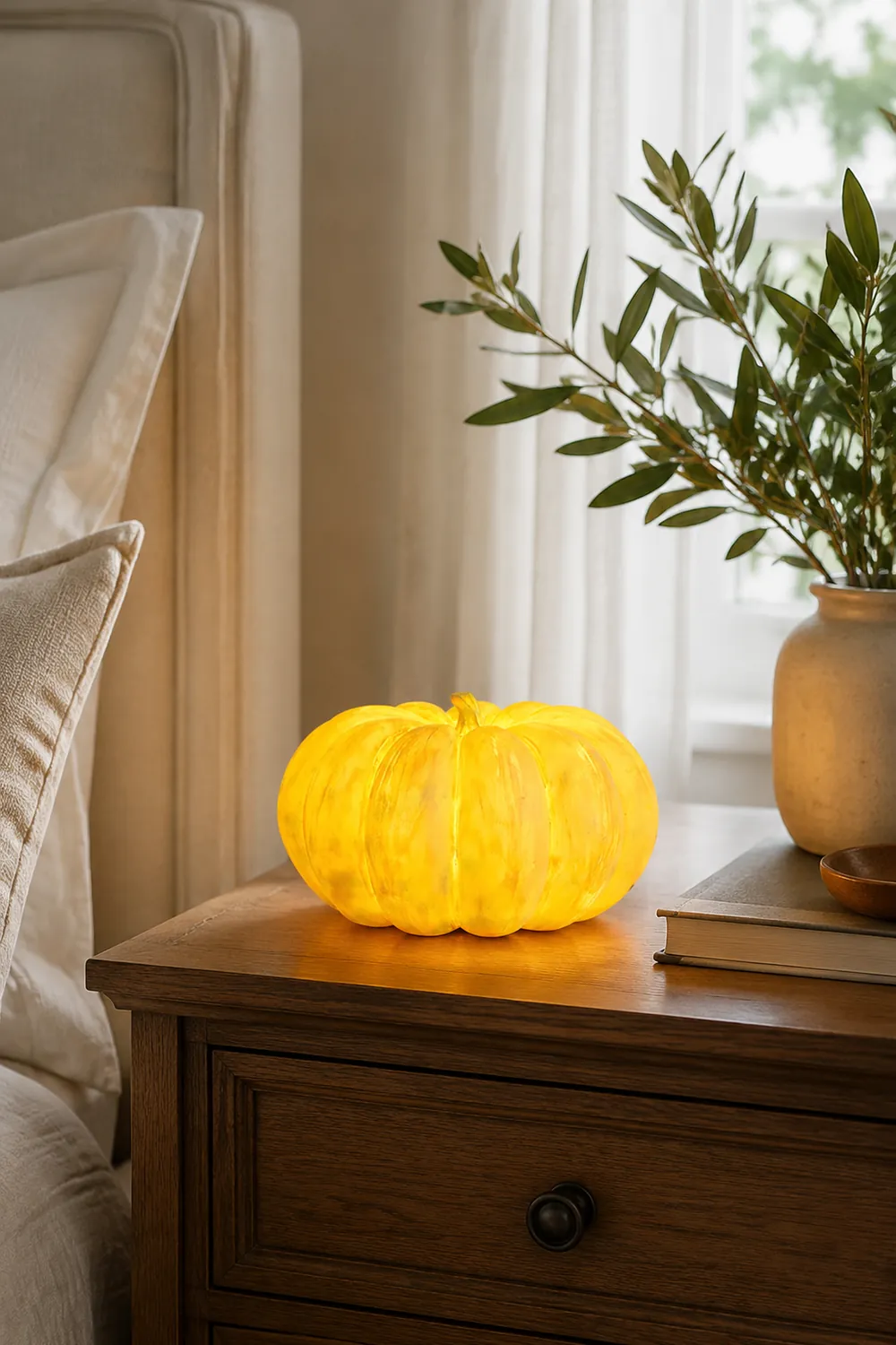 Resin Portable Pumpkin Table Light - Lumpaz