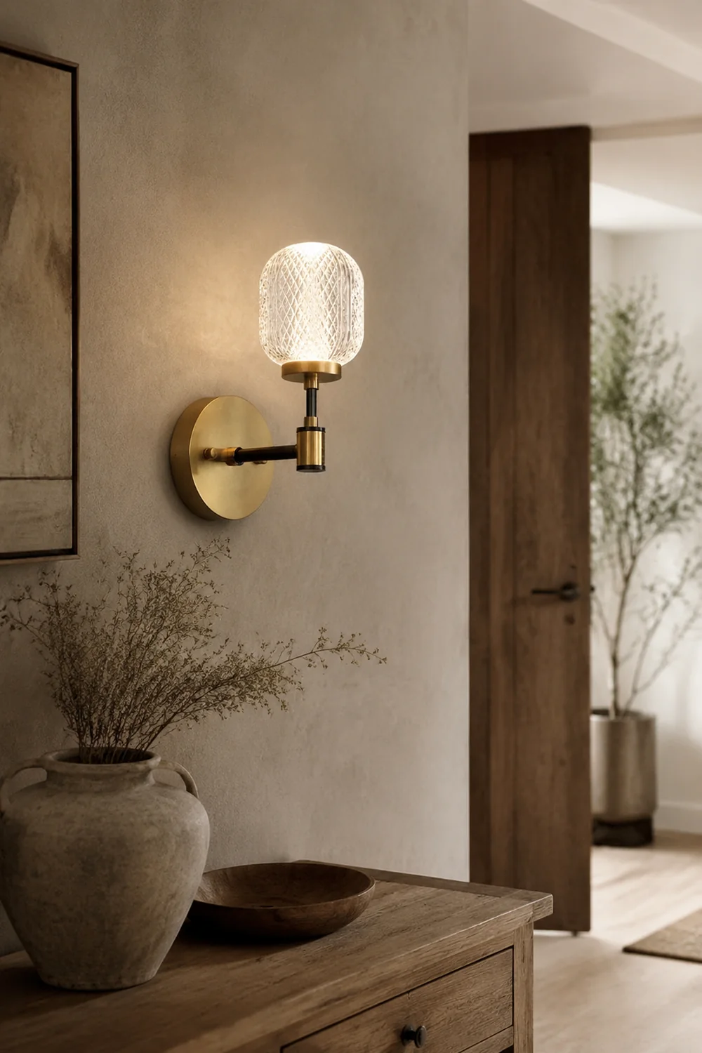 Antique Brass Gold Wall Light - Lumpaz