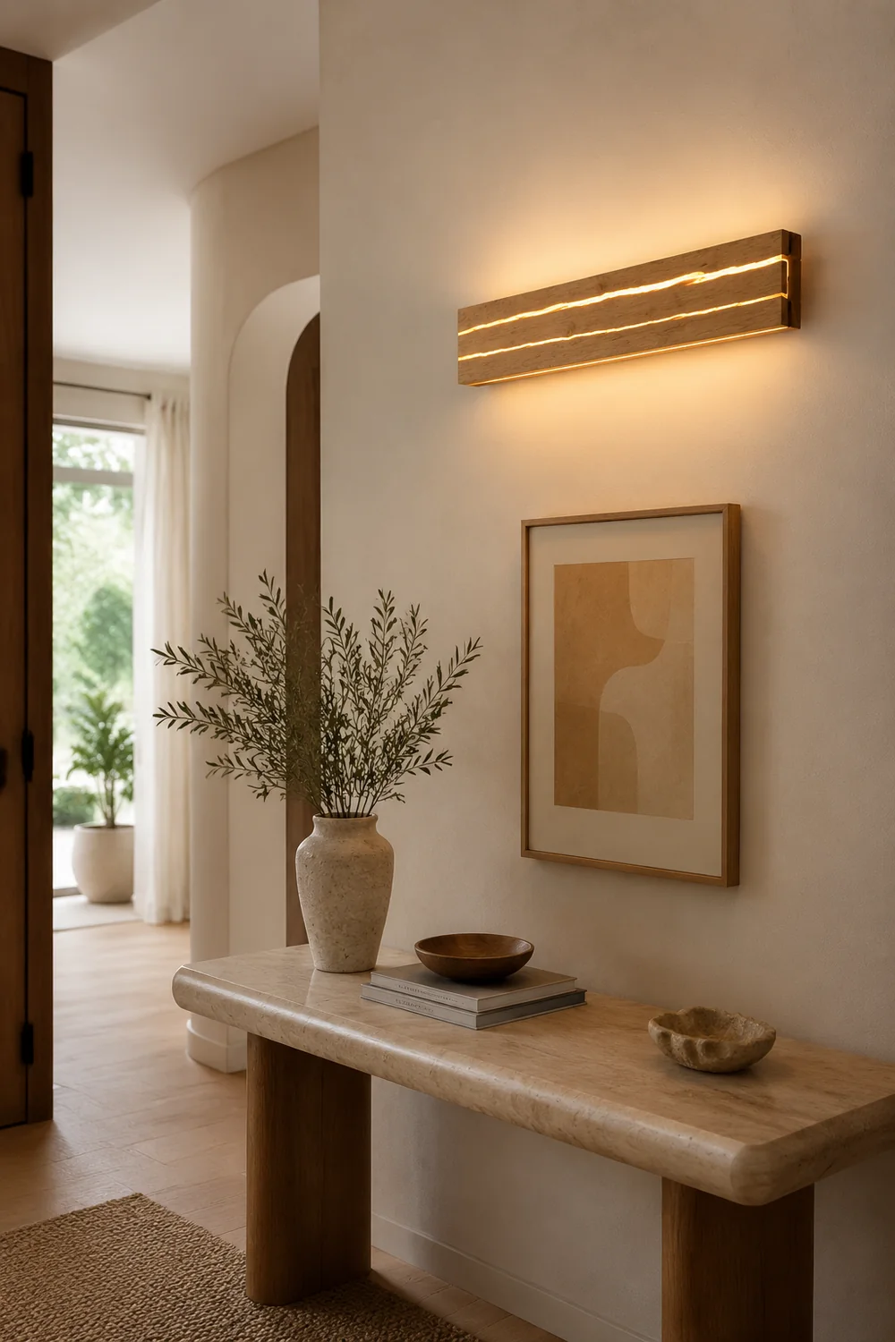 Modern Decor Wood Crack Wall Sconces - Lumpaz