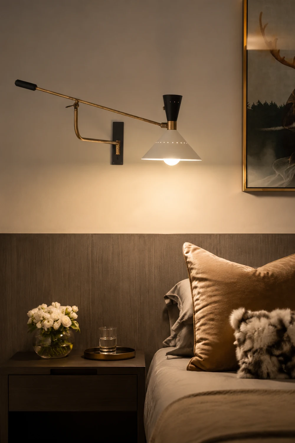 Modern Metal Cone Shade Wall Lamp - Lumpaz