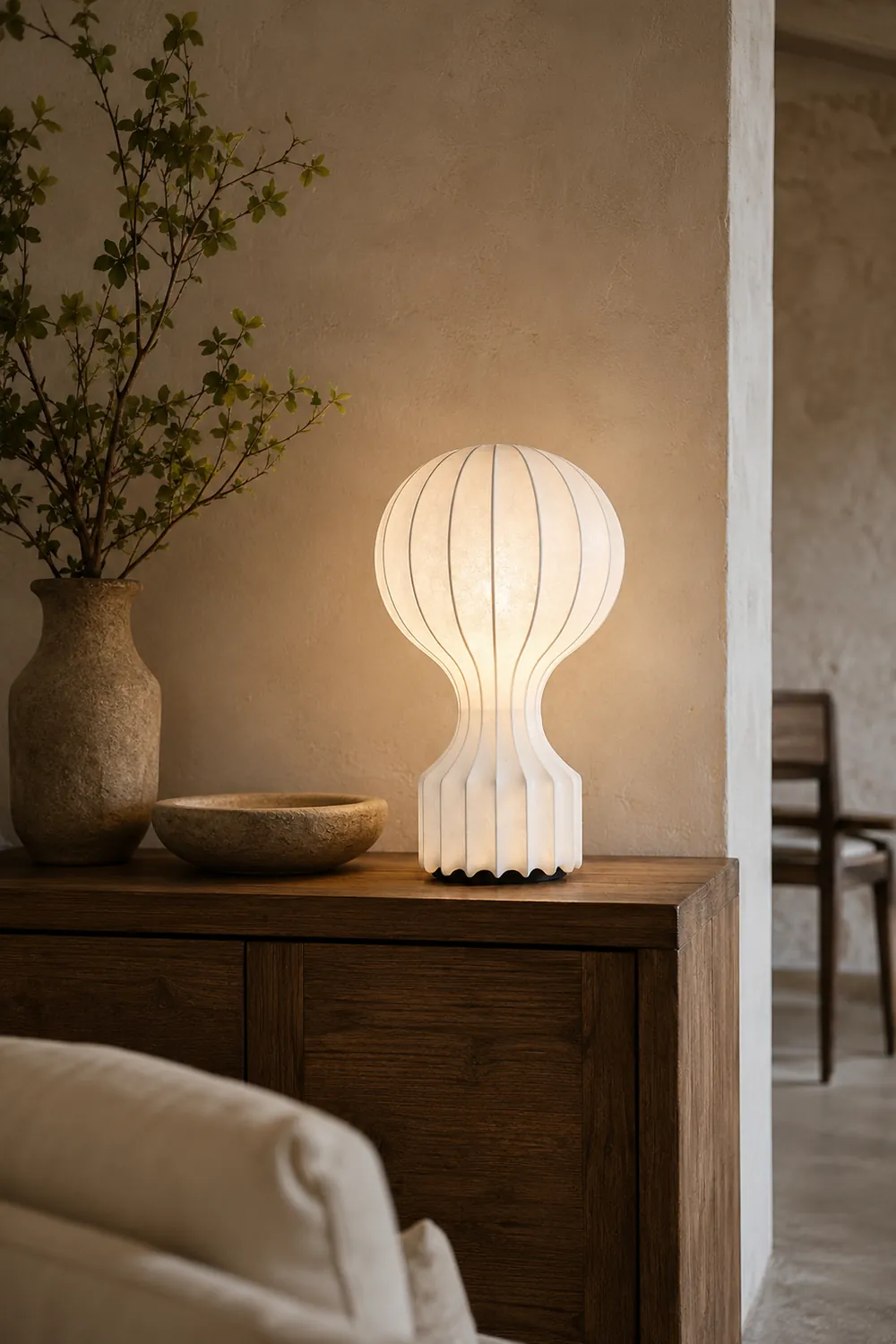 Vintage Fabric Gatto Table lamp - Lumpaz