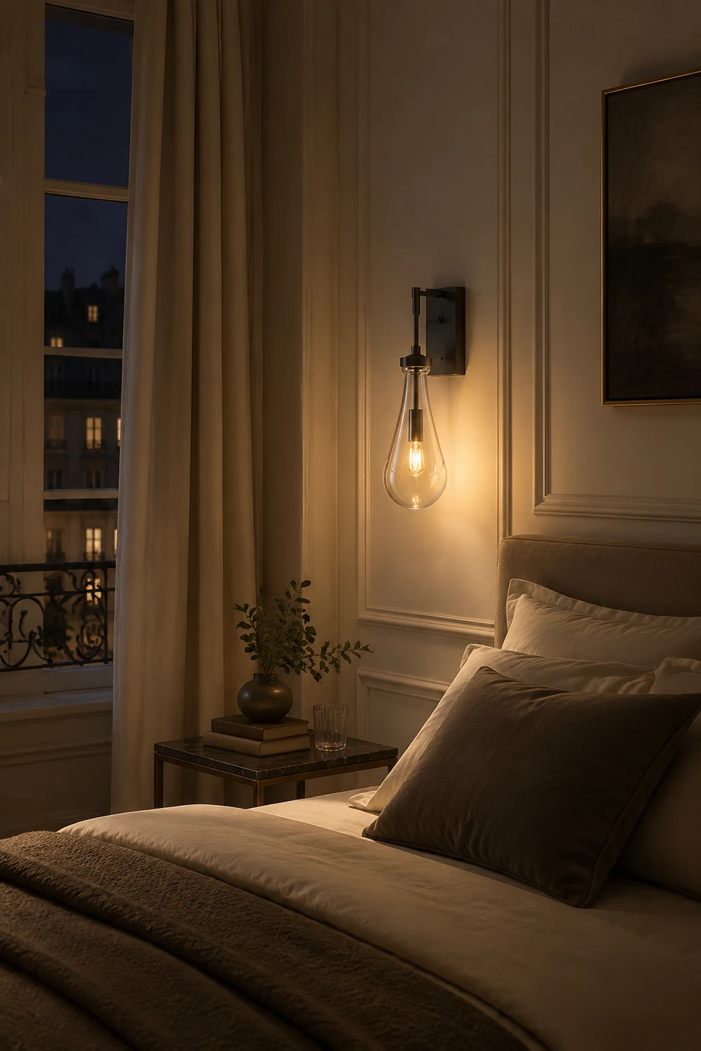 Art Creative Short Raindrop Wall Light For Dining Room - Lumpaz