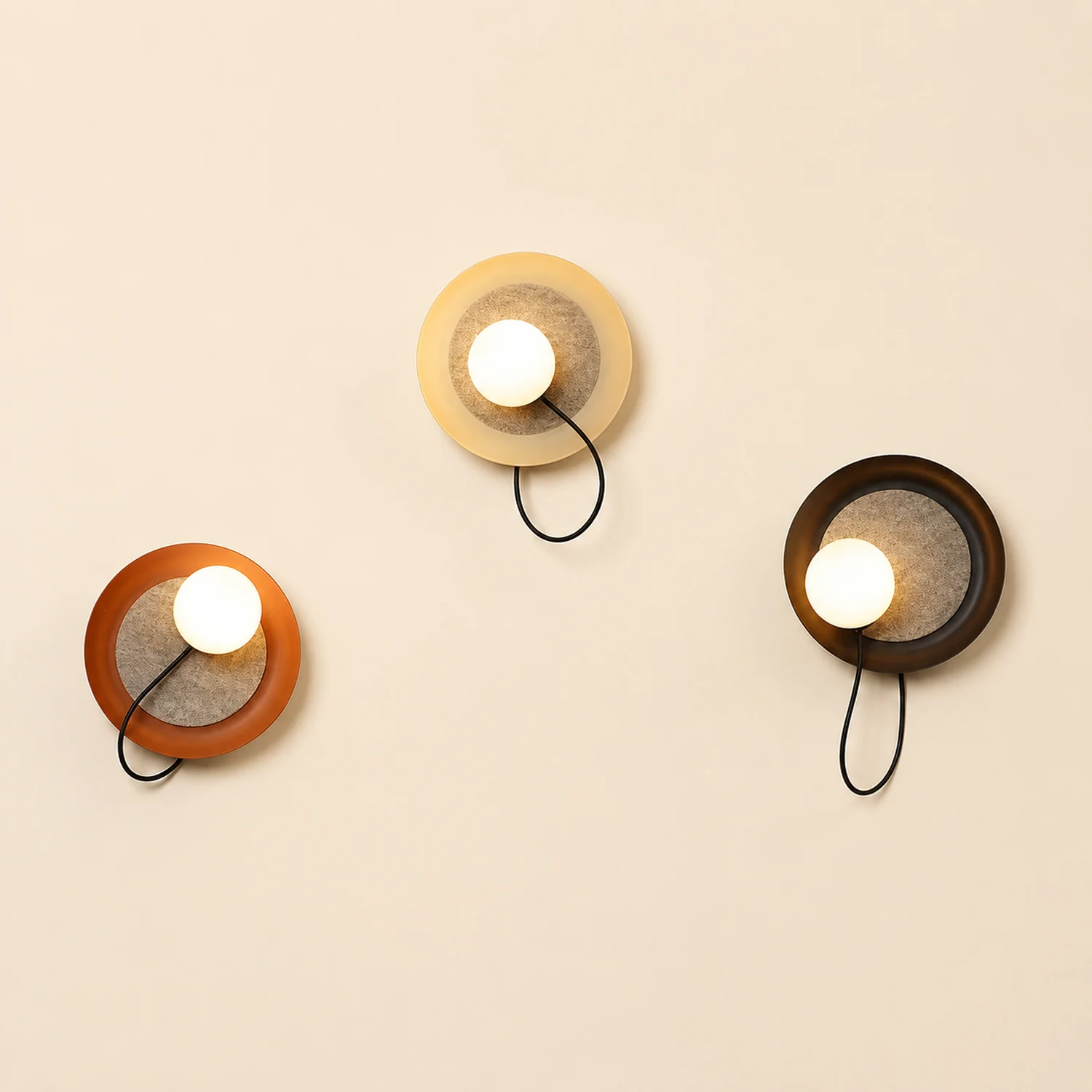 Modern Round Adjustable Wall Scones - Lumpaz