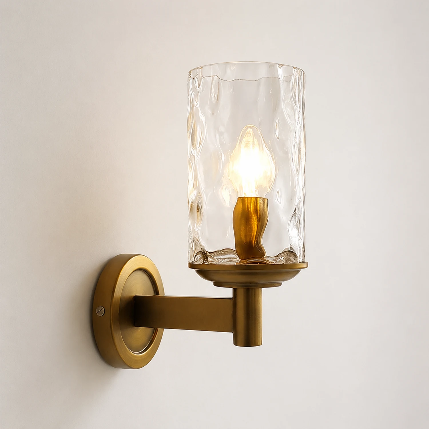 Vintage Iron Armed Wall Lamp - Lumpaz