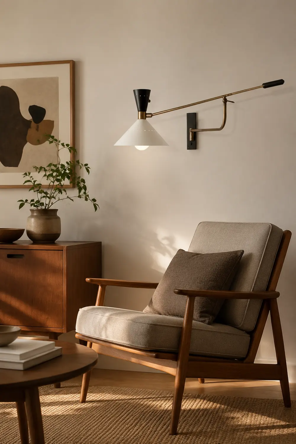 Modern Metal Cone Shade Wall Lamp - Lumpaz