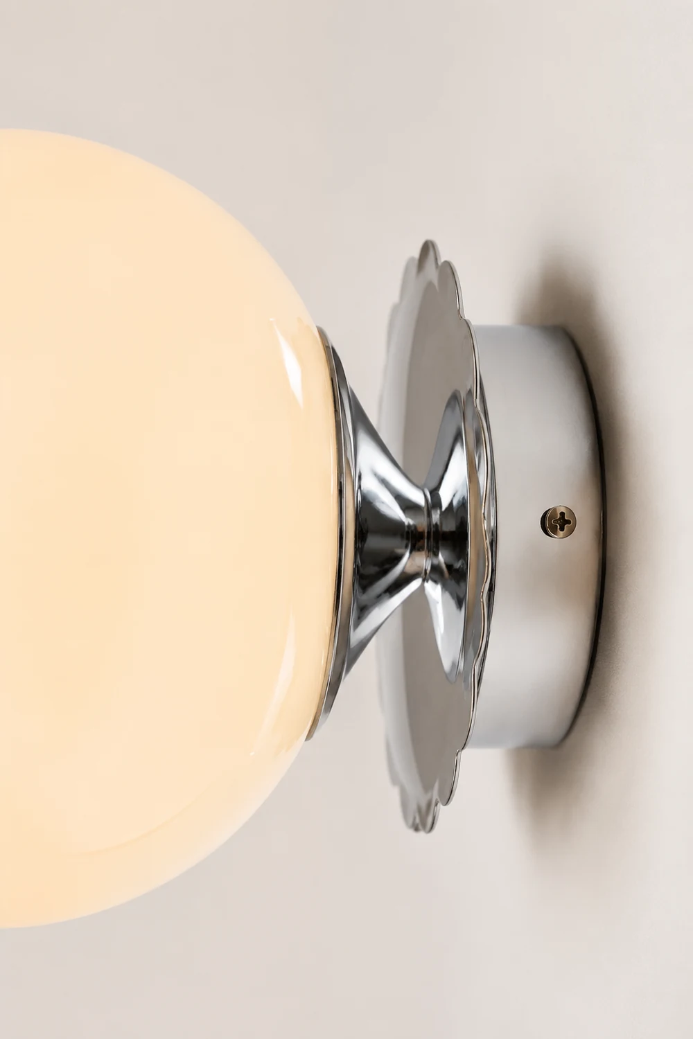 Vintage Glass Round Head Wall Sconce - Lumpaz