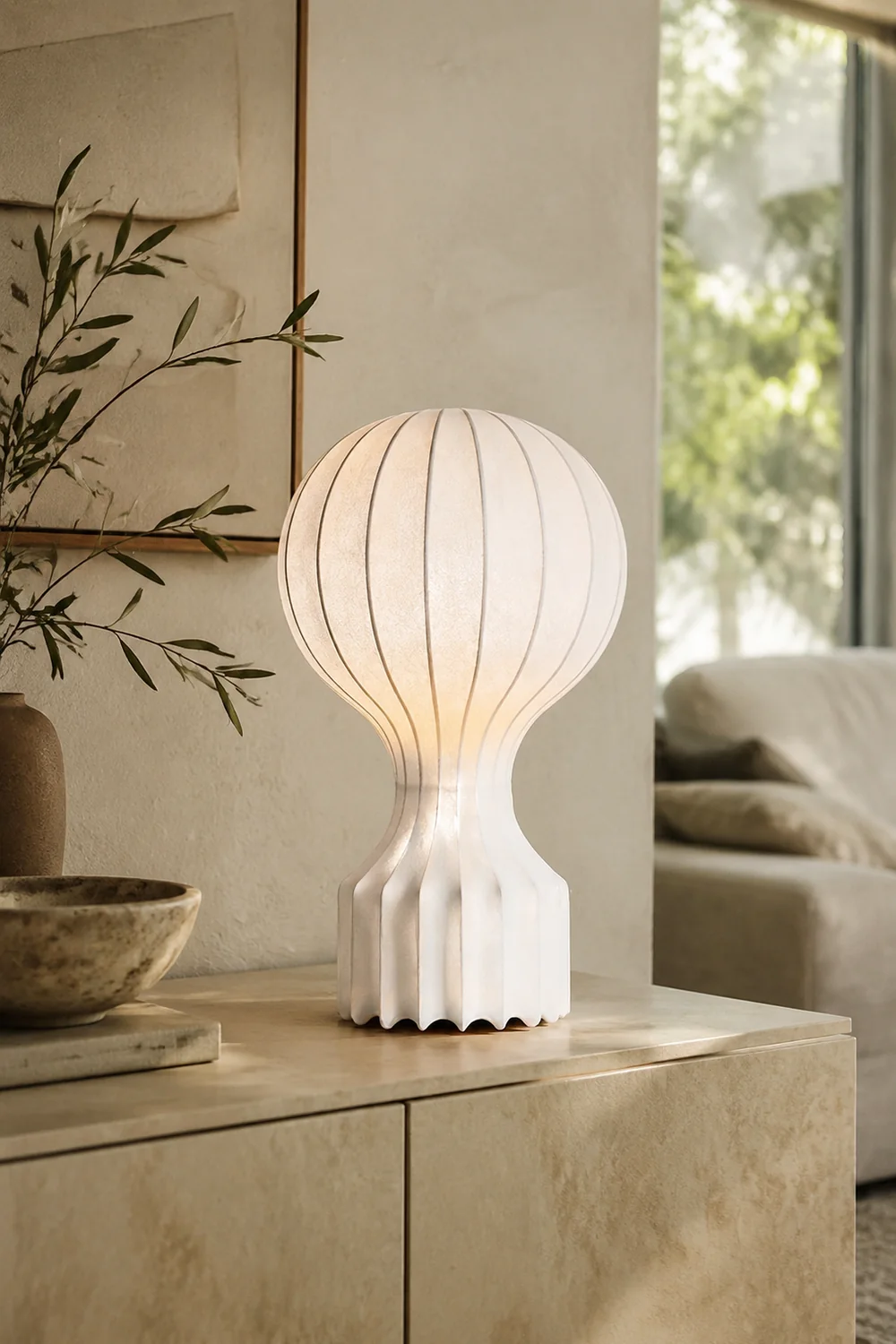 Vintage Fabric Gatto Table lamp - Lumpaz