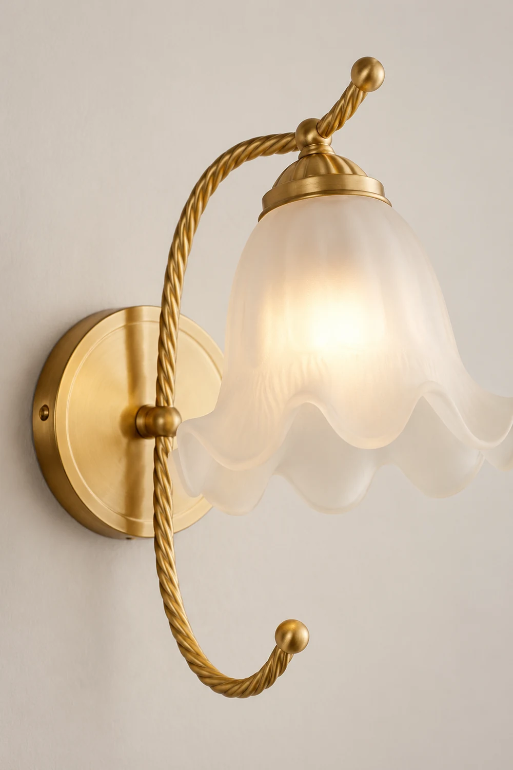 French Living Room Retro Glass Wall Lights - Lumpaz