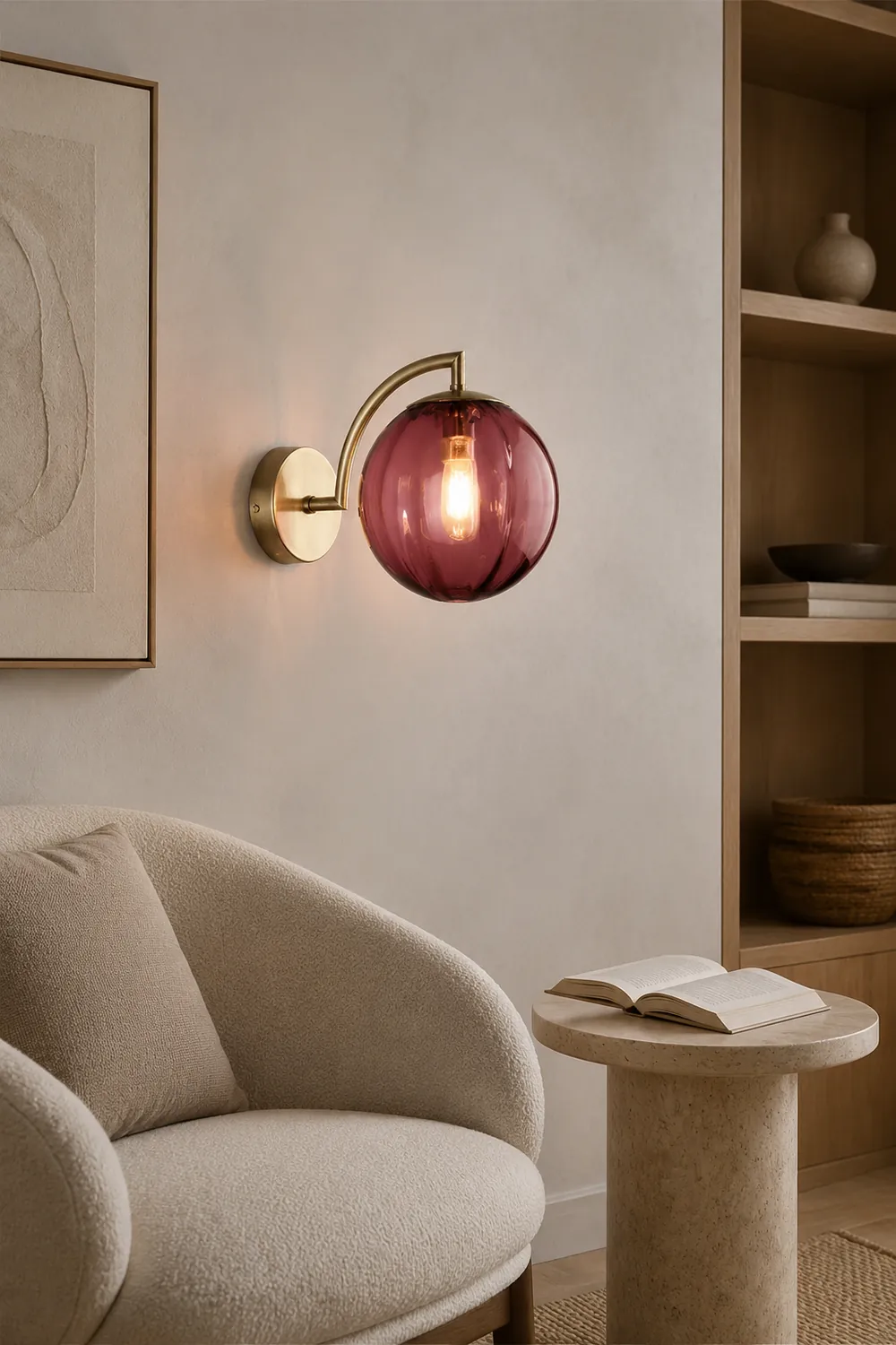 Multicolor Glass Home Decor Wall Lamp - Lumpaz
