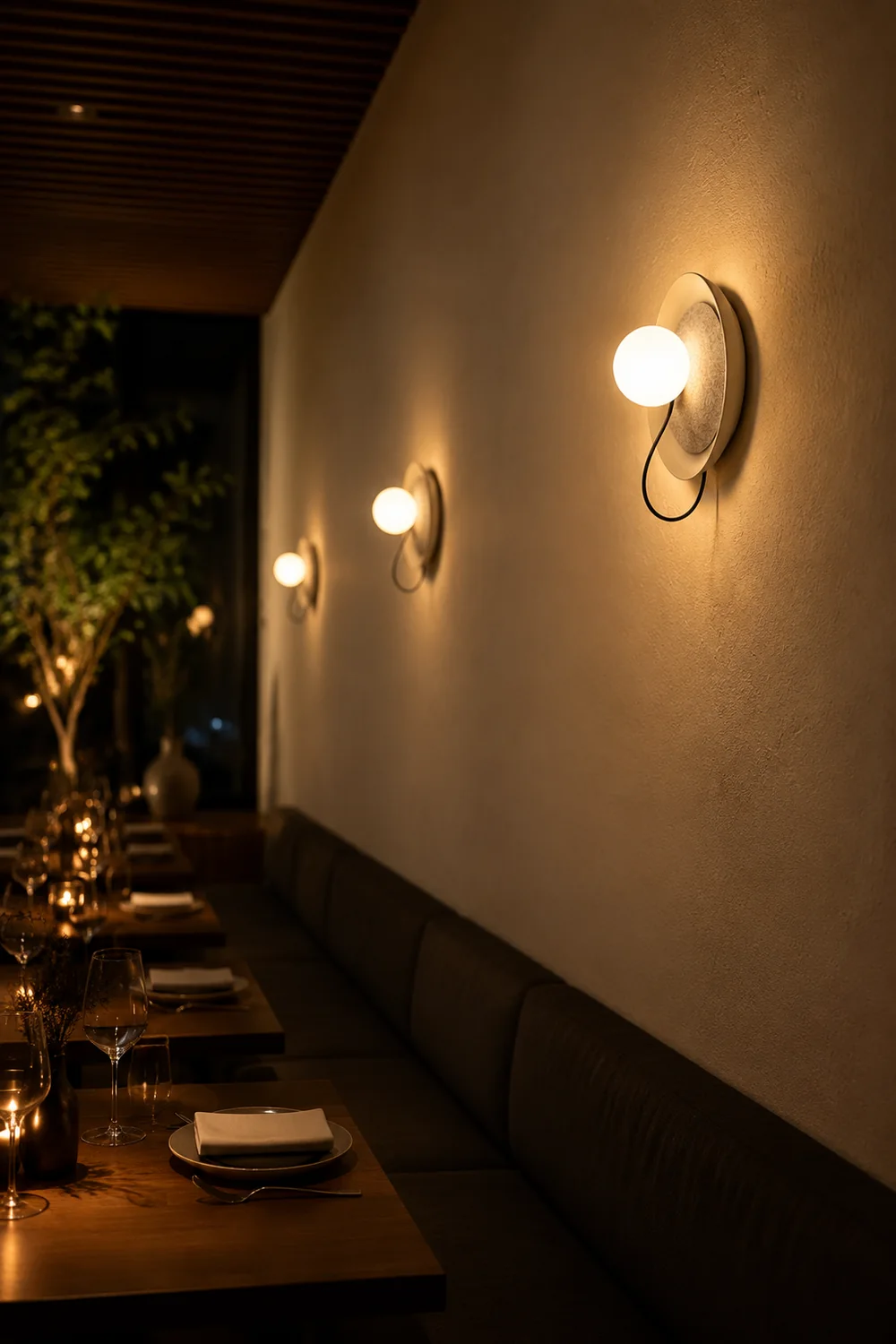 Modern Round Adjustable Wall Scones - Lumpaz