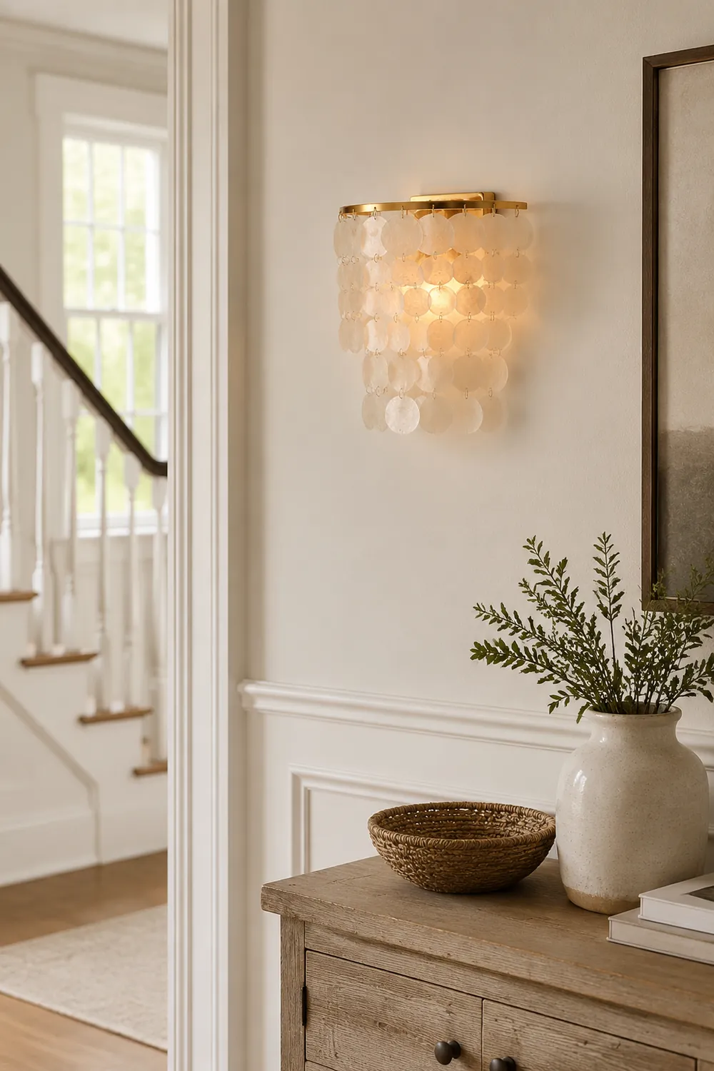 Nordic Modern Minimalist Shell Aisle Wall Lamp - Lumpaz