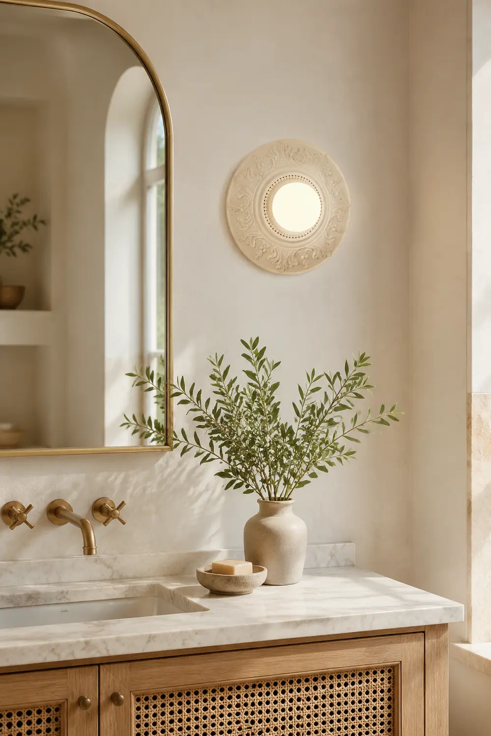 Cream Style Glass Milky Coffee Wall Light Fixtures - Lumpaz