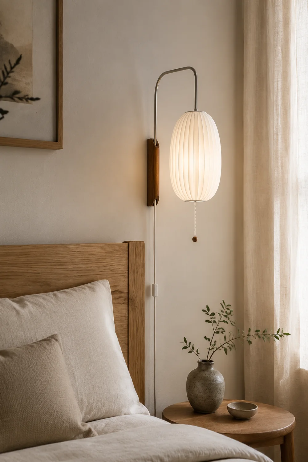 Wabi-sabi Silk Wall Lamp - Lumpaz