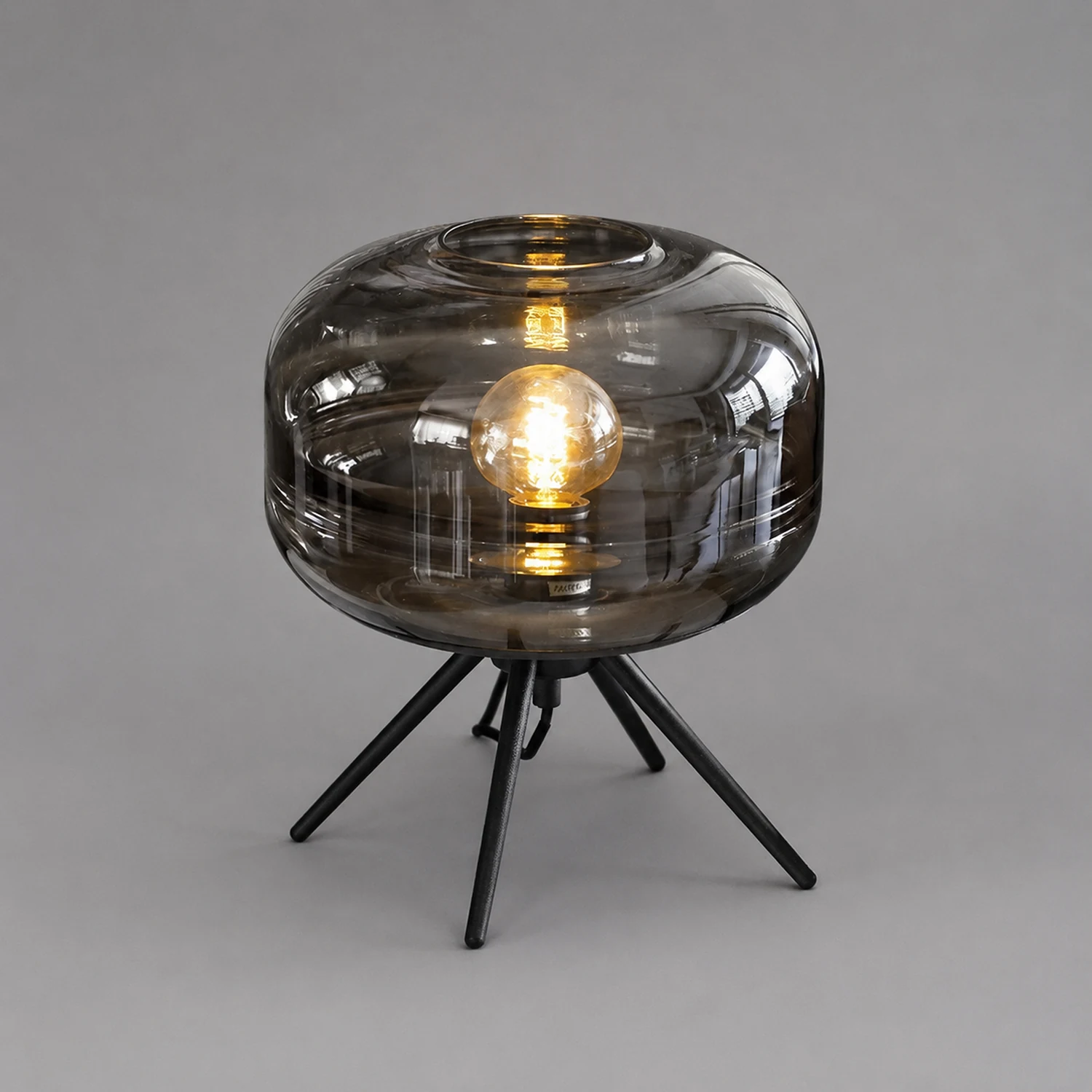 Modern Designer Glass Shade Table Lamp - Lumpaz