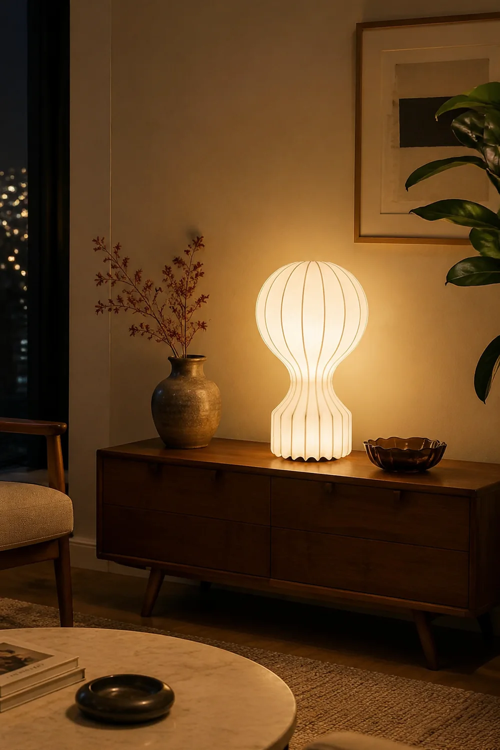 Vintage Fabric Gatto Table lamp - Lumpaz