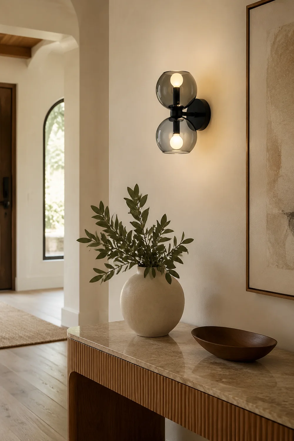 Creative Modern 2 Heads Glass Wall Lamp - Lumpaz