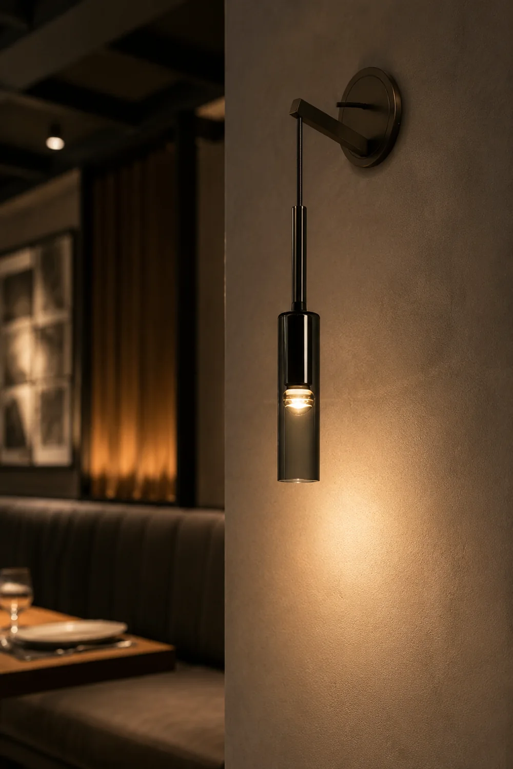 Nordic Creative Wine Bottle Wall Lamp For Living Room - Lumpaz