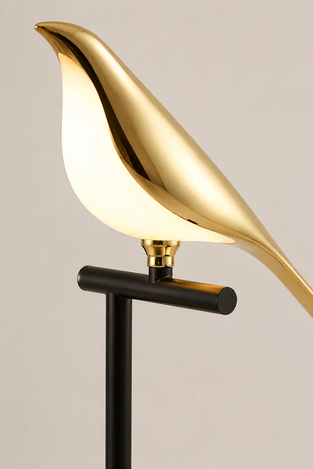 Golden Bird Table Lamp for Bedroom - Lumpaz