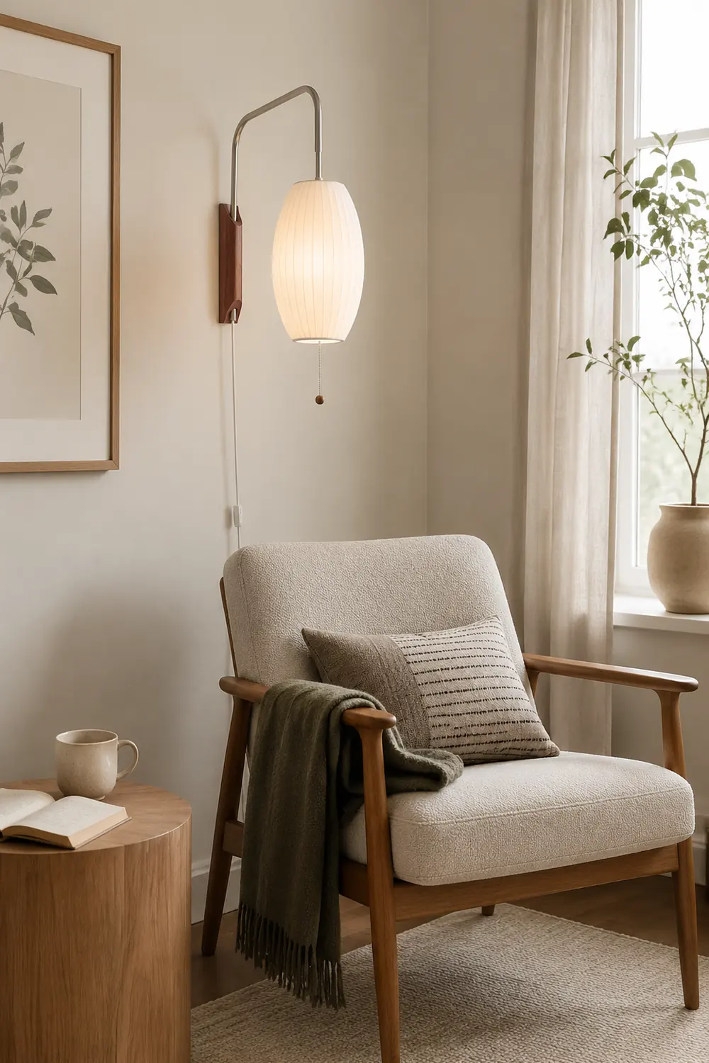 Wabi-sabi Silk Wall Lamp - Lumpaz