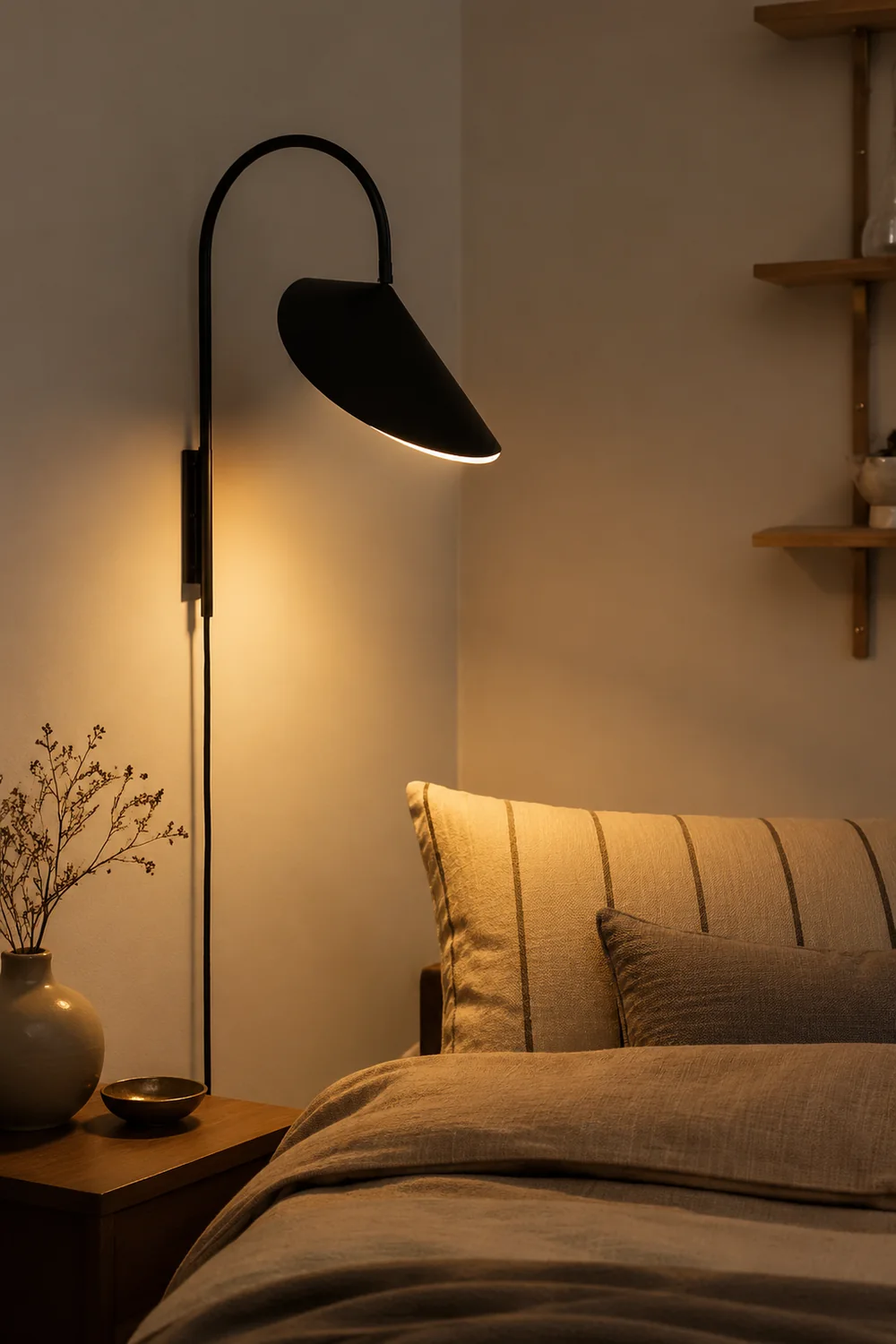 Modern Arum Creative  Wall Lamp For Bedroom - Lumpaz