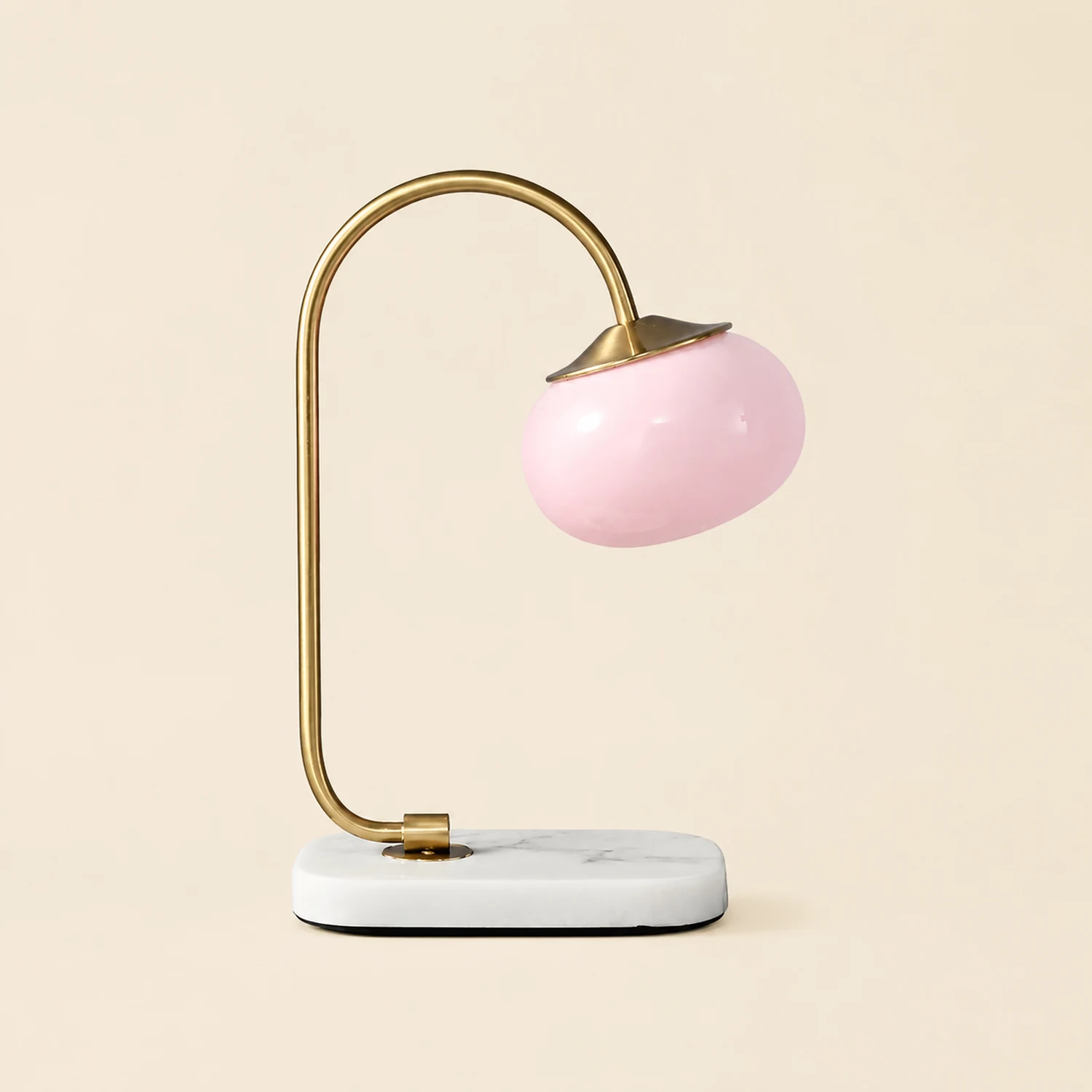 Marshmallow Metal Glass Table Lamp - Lumpaz