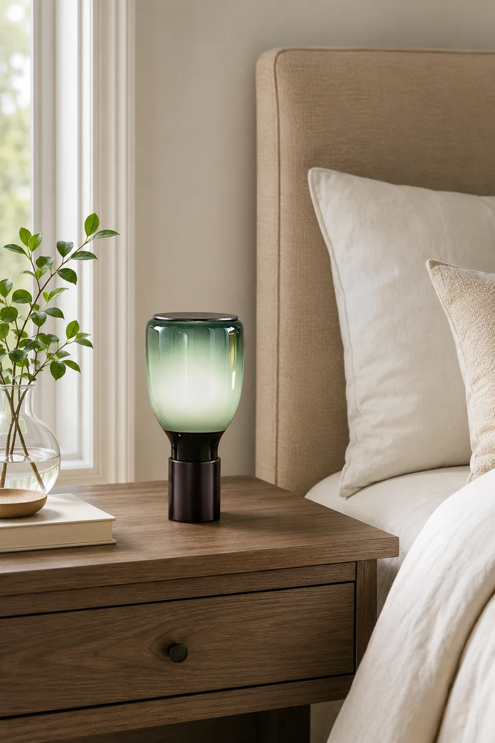 Colorful Bottle Glass Table Lamp - Lumpaz